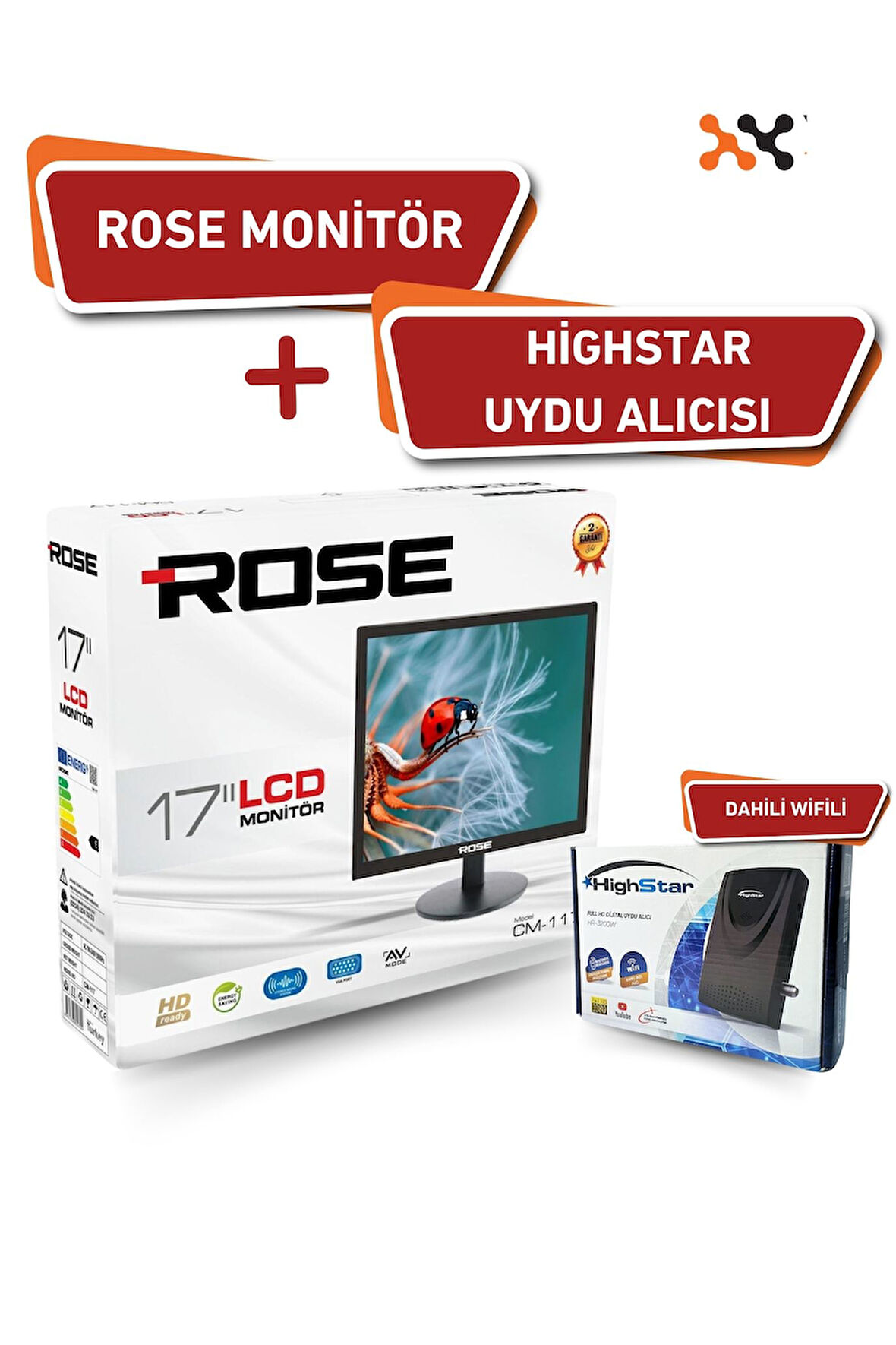 17" 43 Ekran 12v Full Hd Karavan - Tekne - Yat Lcd Monitör Tv ve Highstar Dahili Wifili Uydu Alıcısı