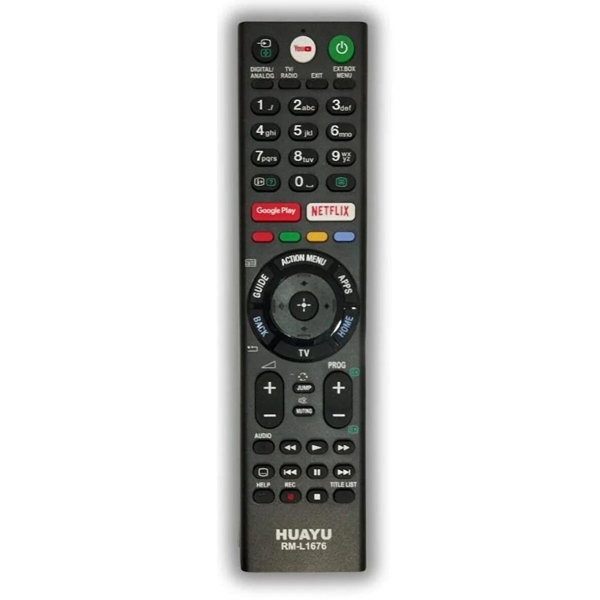 Rm-1676 Sony Uyumlu Google Play-netflıx-youtube Tuşlu Unıversal Lcd Led Tv Kumanda