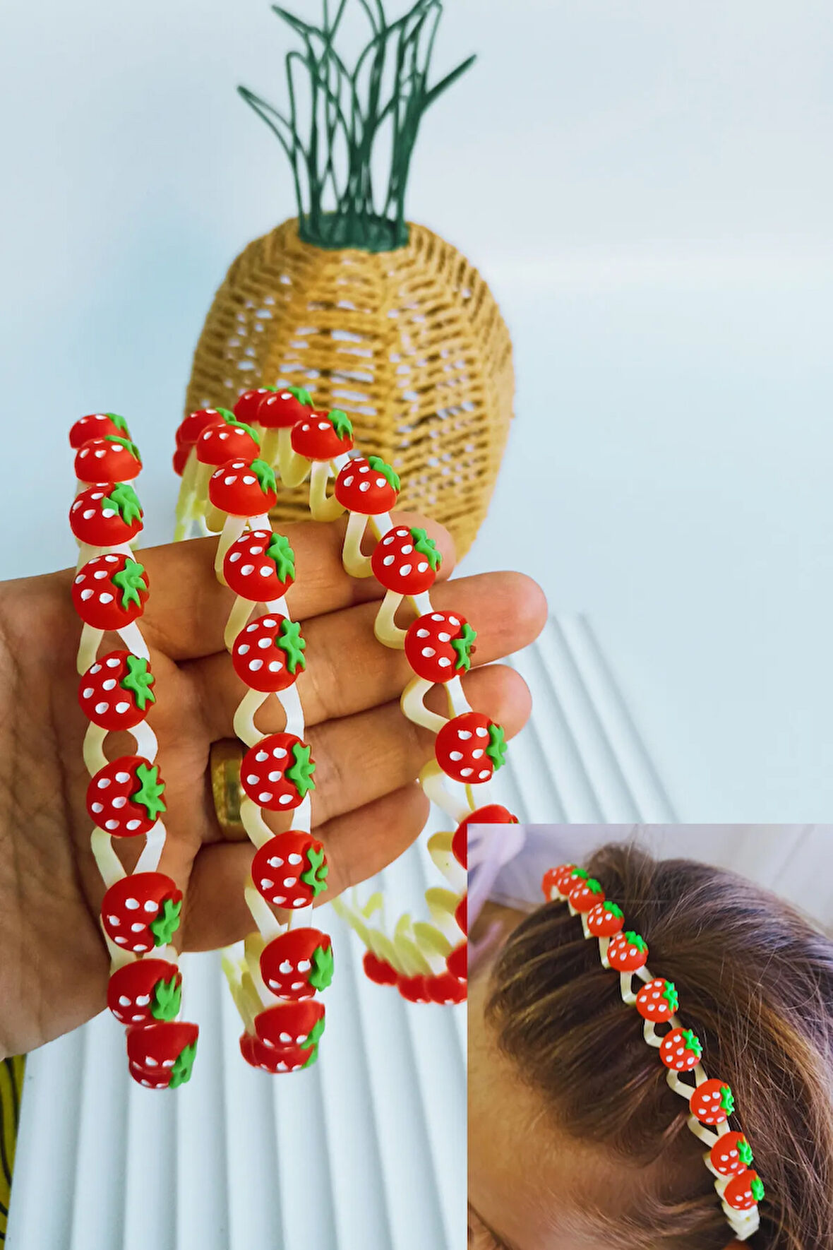 Kız Çocuk Renkli Figürlü Esnek Taç