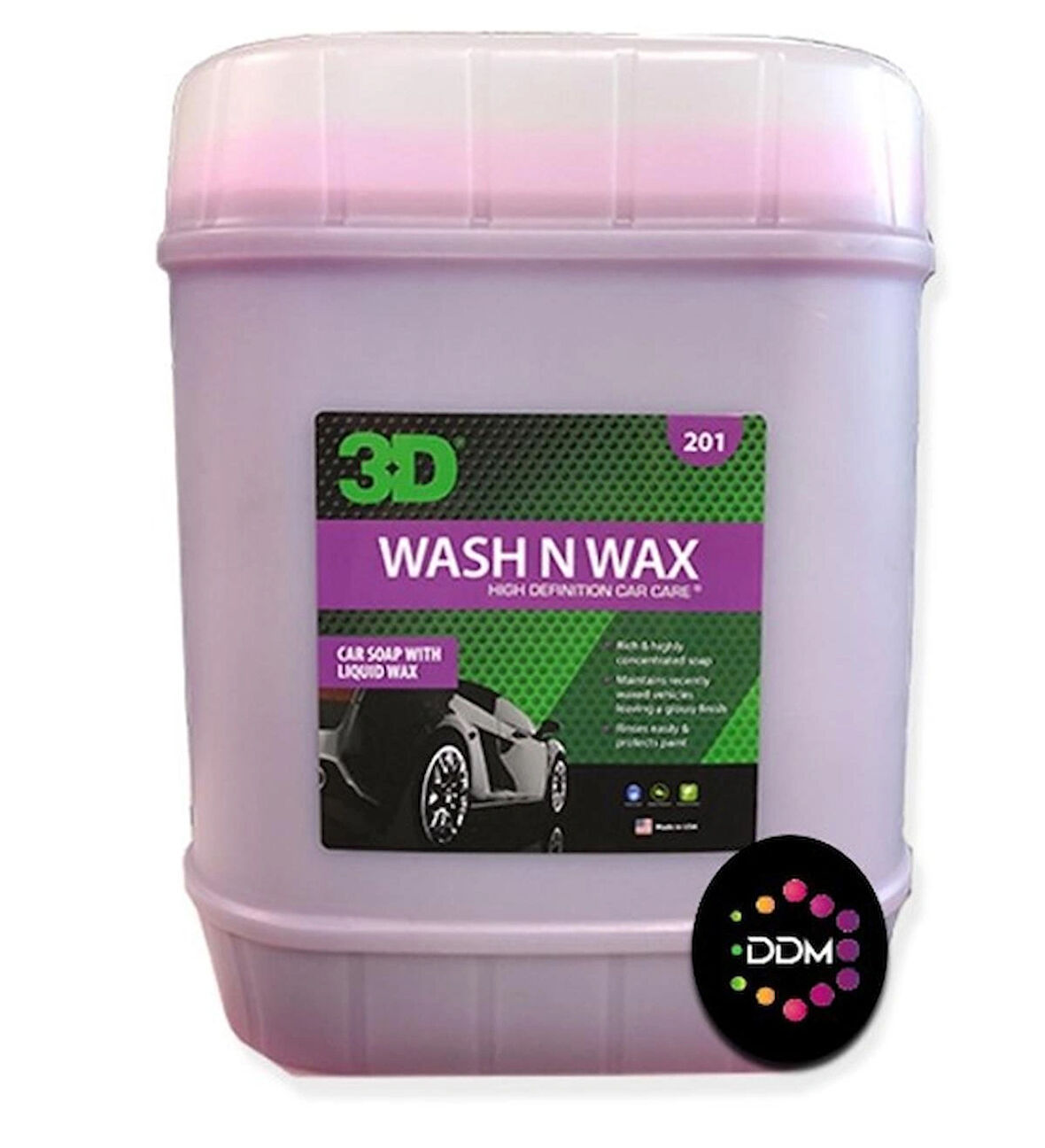 3D Wash N Wax Cilalı Şampuan 19 LT