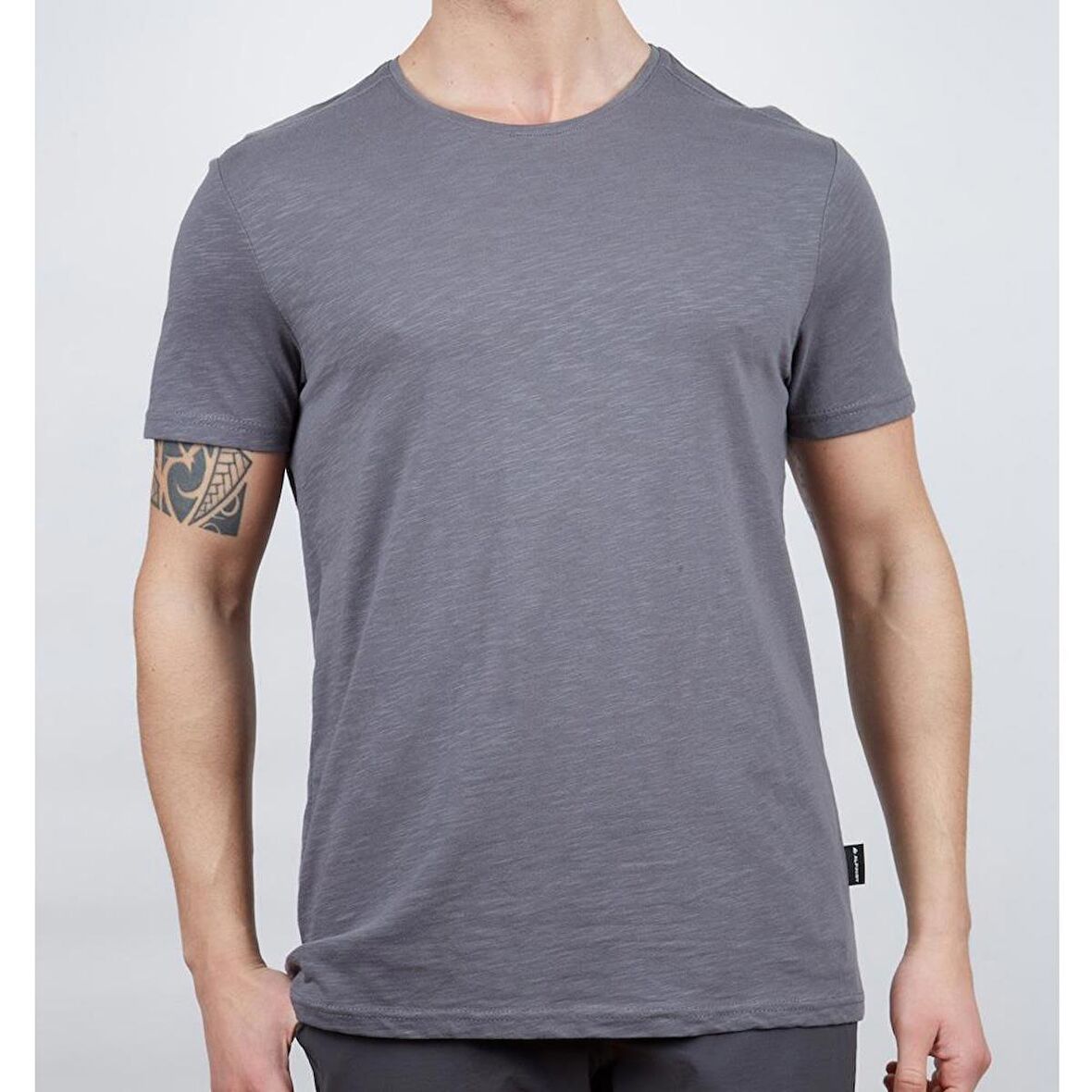 600400 Alpinist Albino Basic Erkek T-Shirt Antrasit XXL