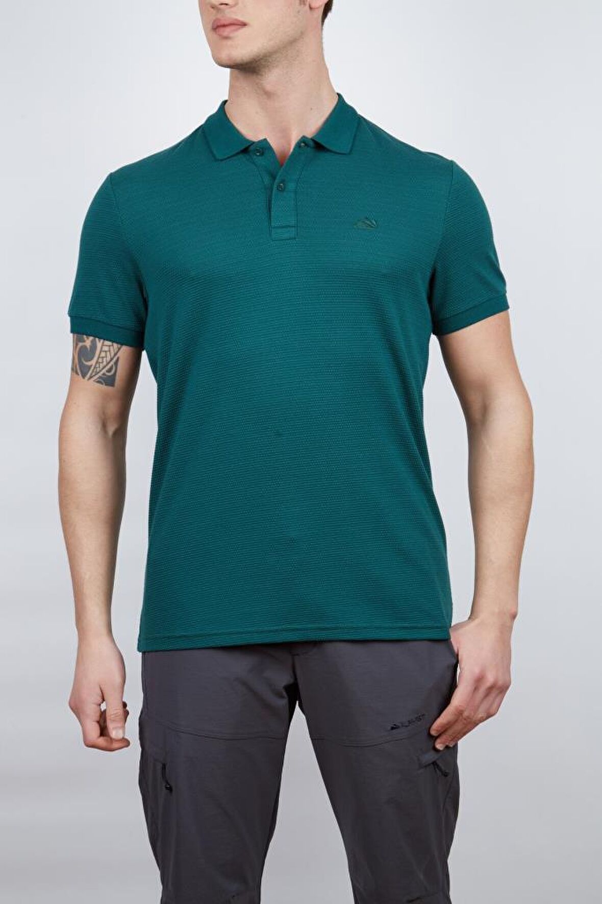 Alpinist Roc Erkek Polo T-Shirt Hunter