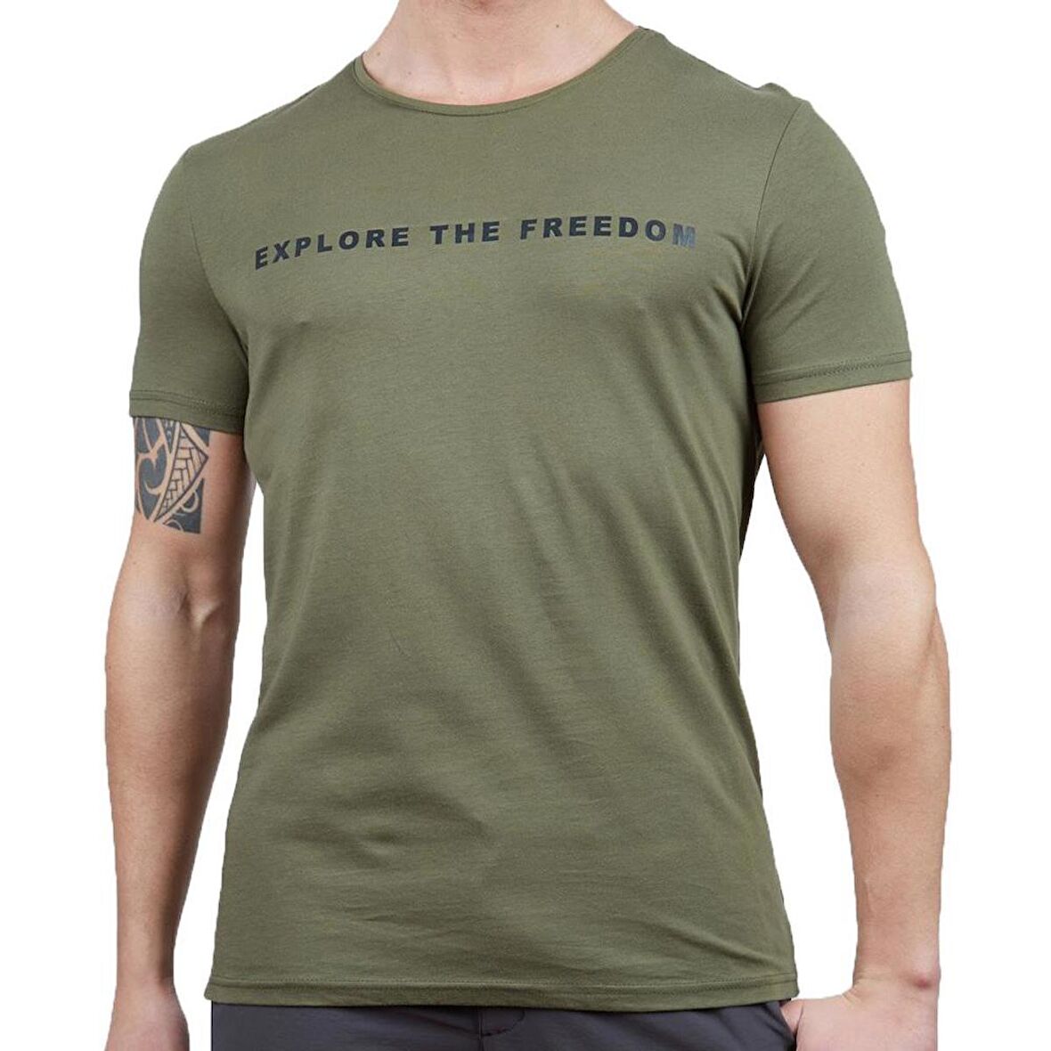 600604 Alpinist Vassi Erkek T-Shirt Haki L