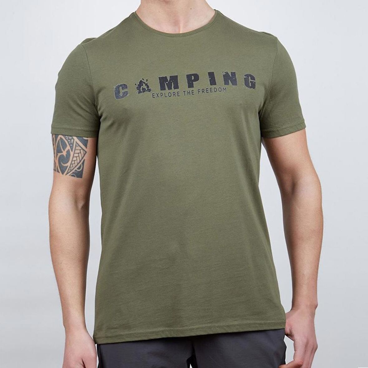 600610 Alpinist Buteo Erkek T-Shirt Haki XL
