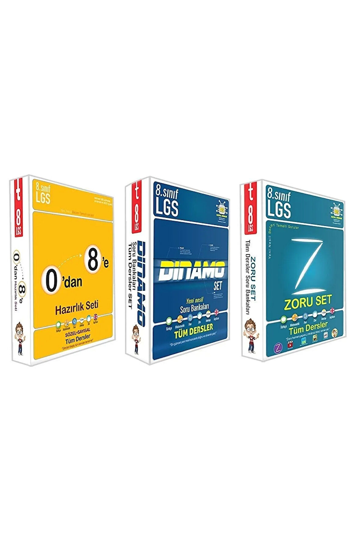 8. Sınıf 0 Dan 8 E Konu Anlatımlı Zoru Dinamo Soru Bankası Full Set 12 Kitap