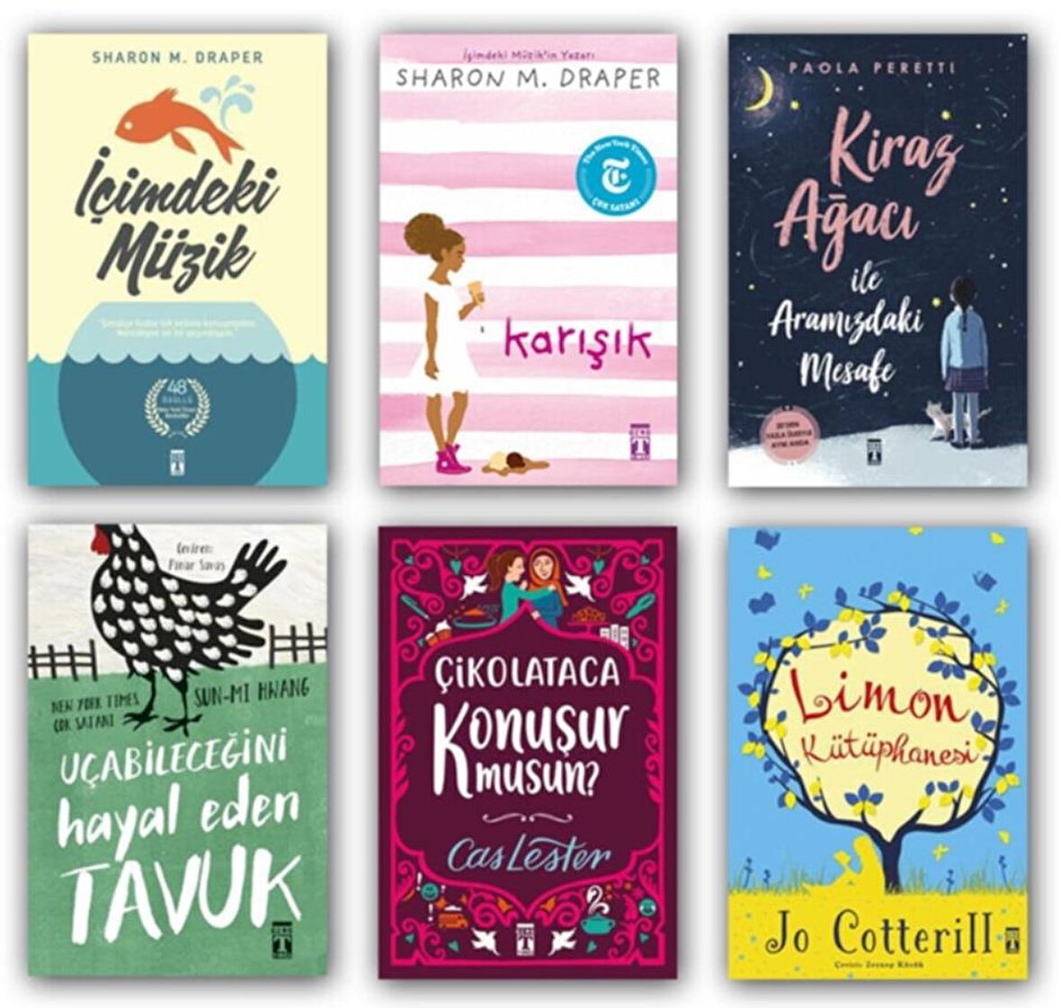 İçimdeki Müzik+Karışık+Limon Kütüphanesi+Kiraz Ağacı Set 6 Kitap