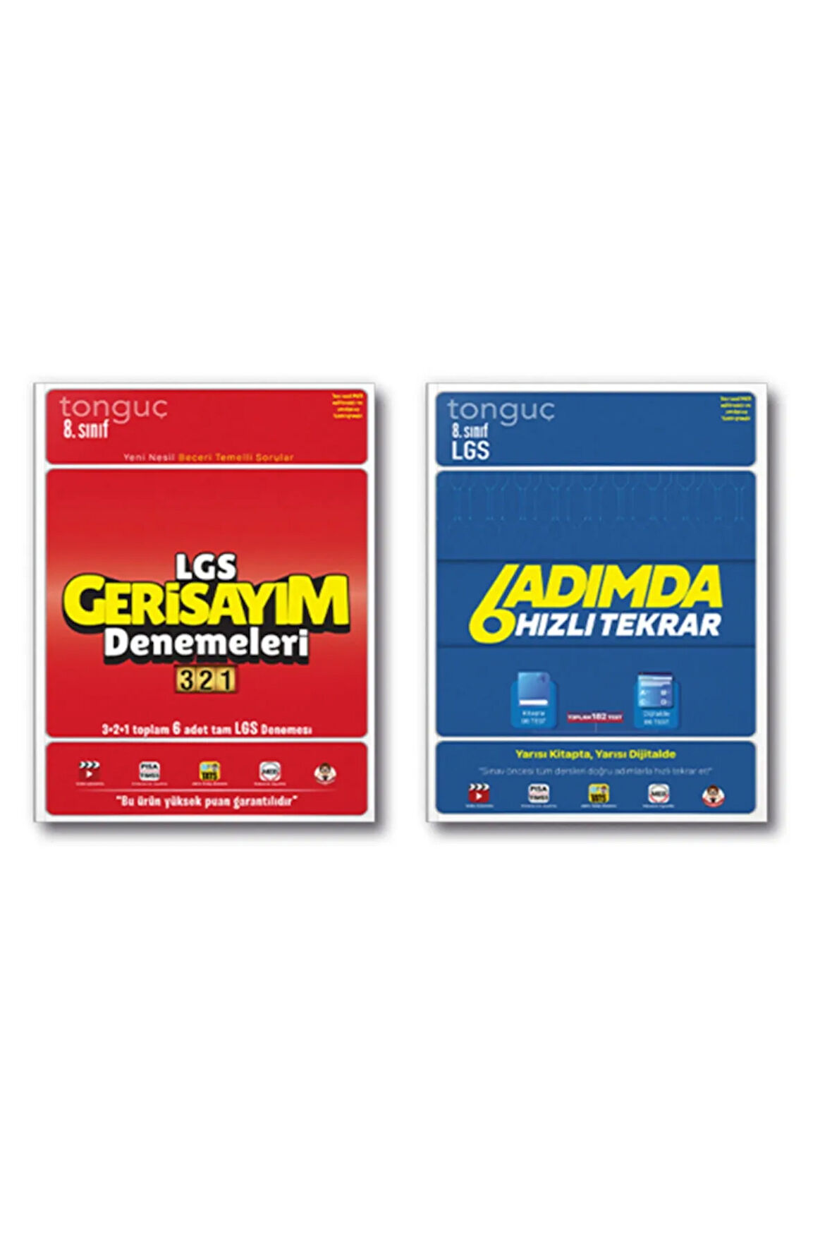 Tonguç 8. Sınıf Lgs 6 Adımda Hızlı Tekrar Geri Sayım Deneme Set 2 Kitap 2021