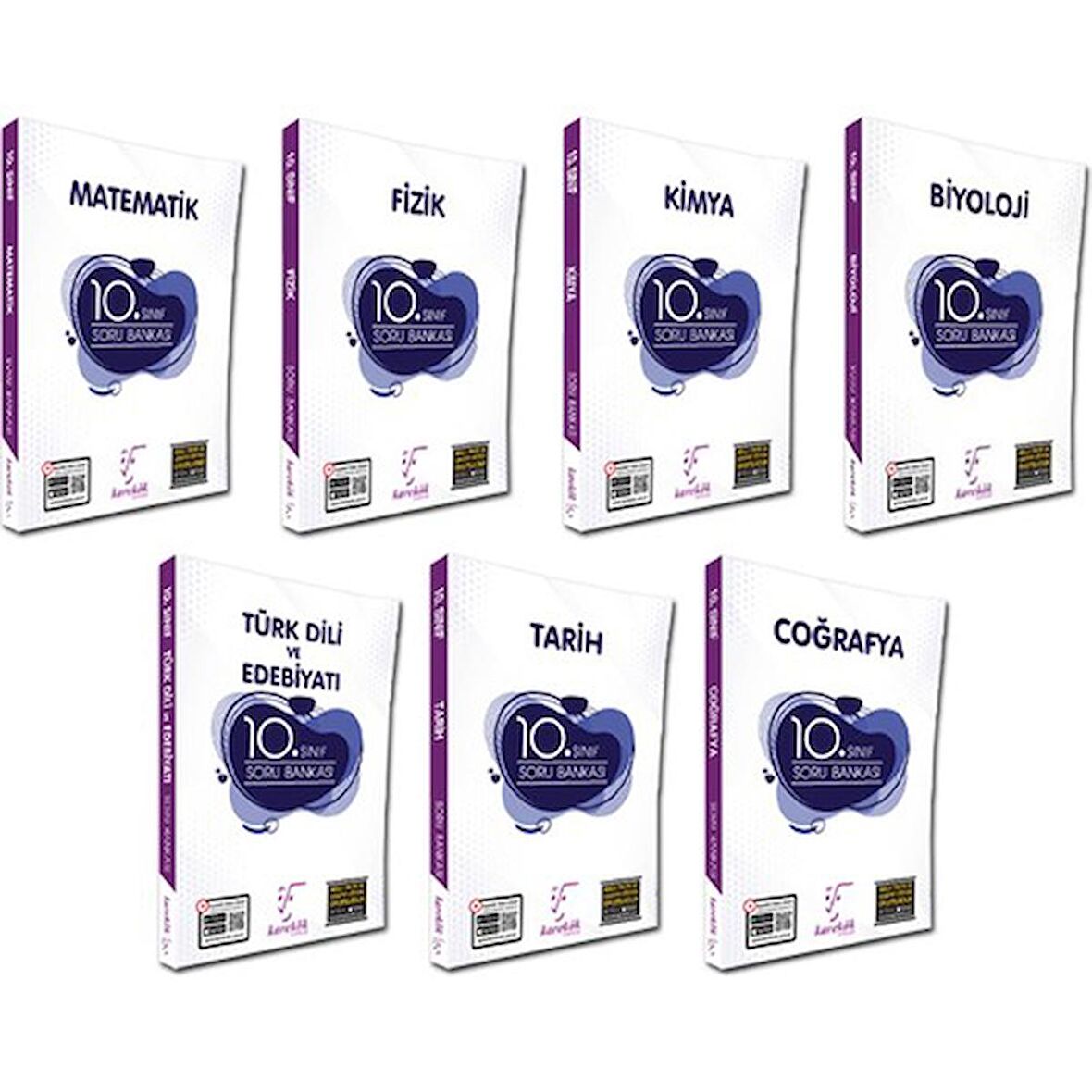 Karekök 10. Sınıf Tüm Dersler Soru Bankası Full Set 7 Kitap 2022