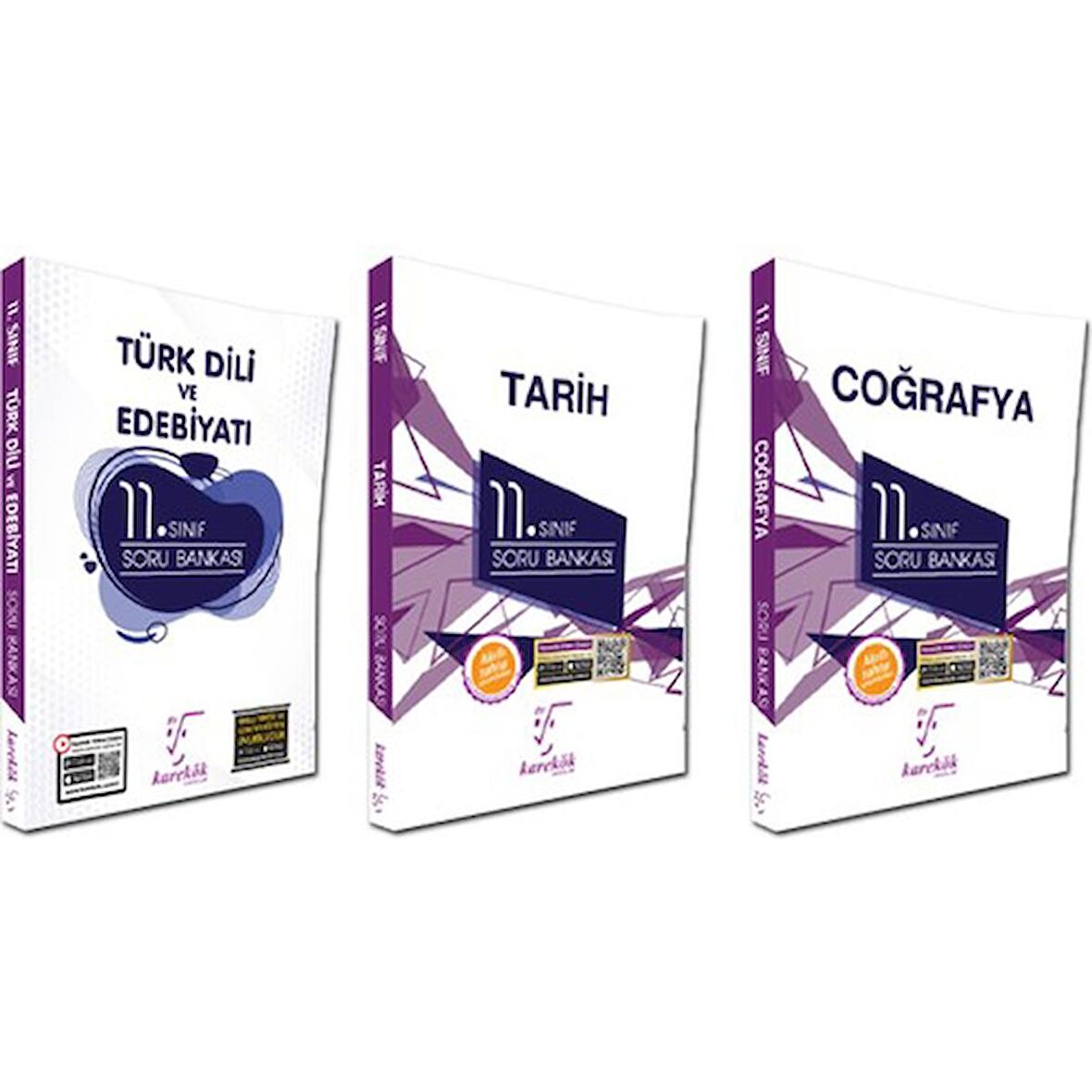 Karekök 11. Sınıf Sözel Soru Bankası Set Tüm Dersler 3 Kitap 2022