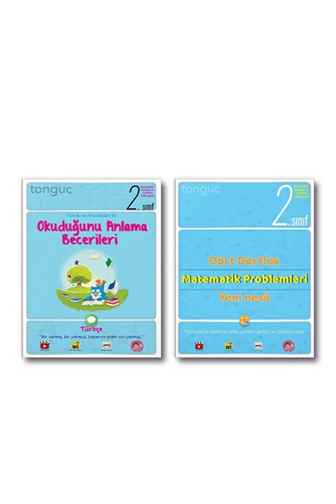 Tonguç 2. Sınıf Okuduğunu Anlama Becerileri Matematik Problemleri Set 2022 2 Kitap