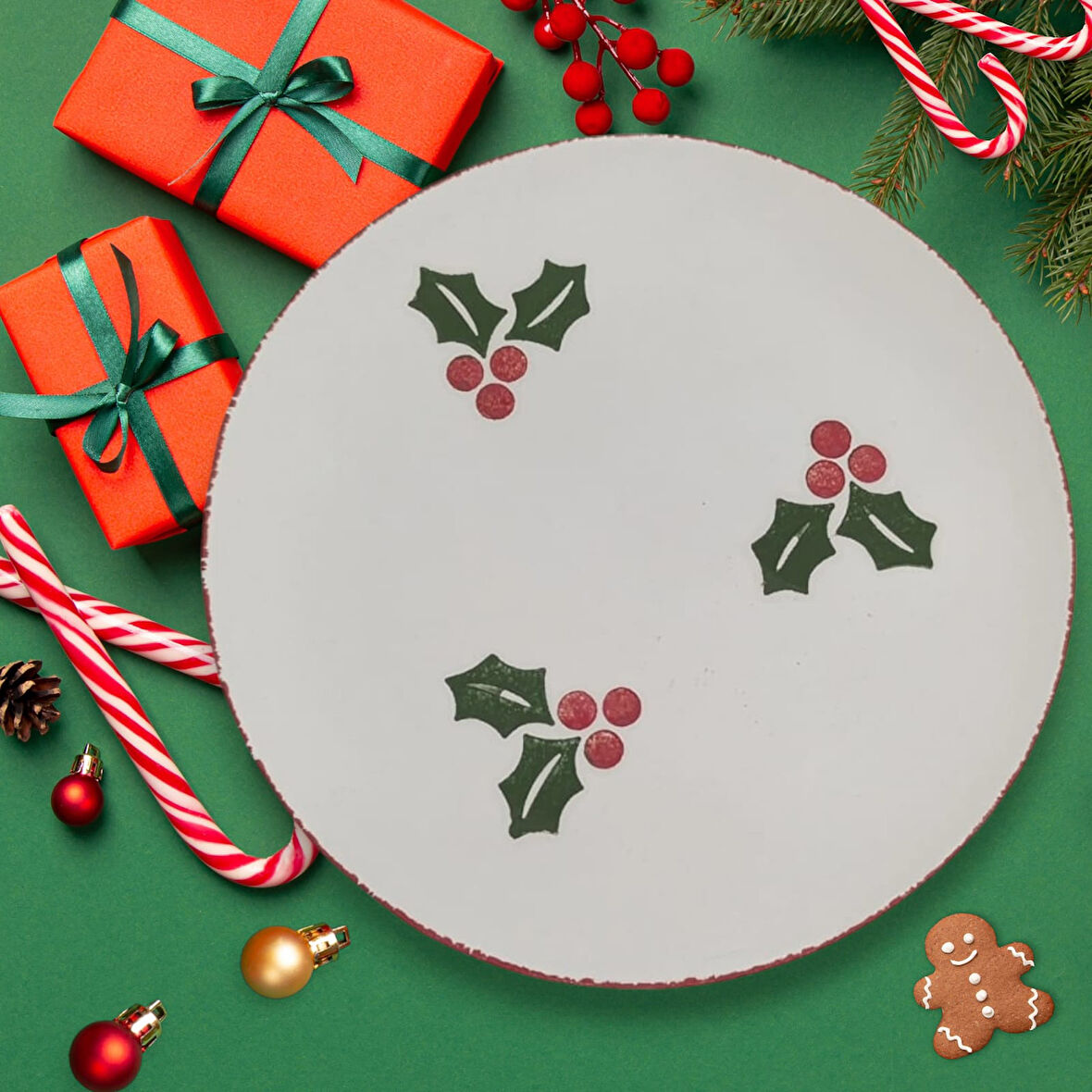 Hope Yeni Yıl 2 li Pasta Tabağı 19 cm