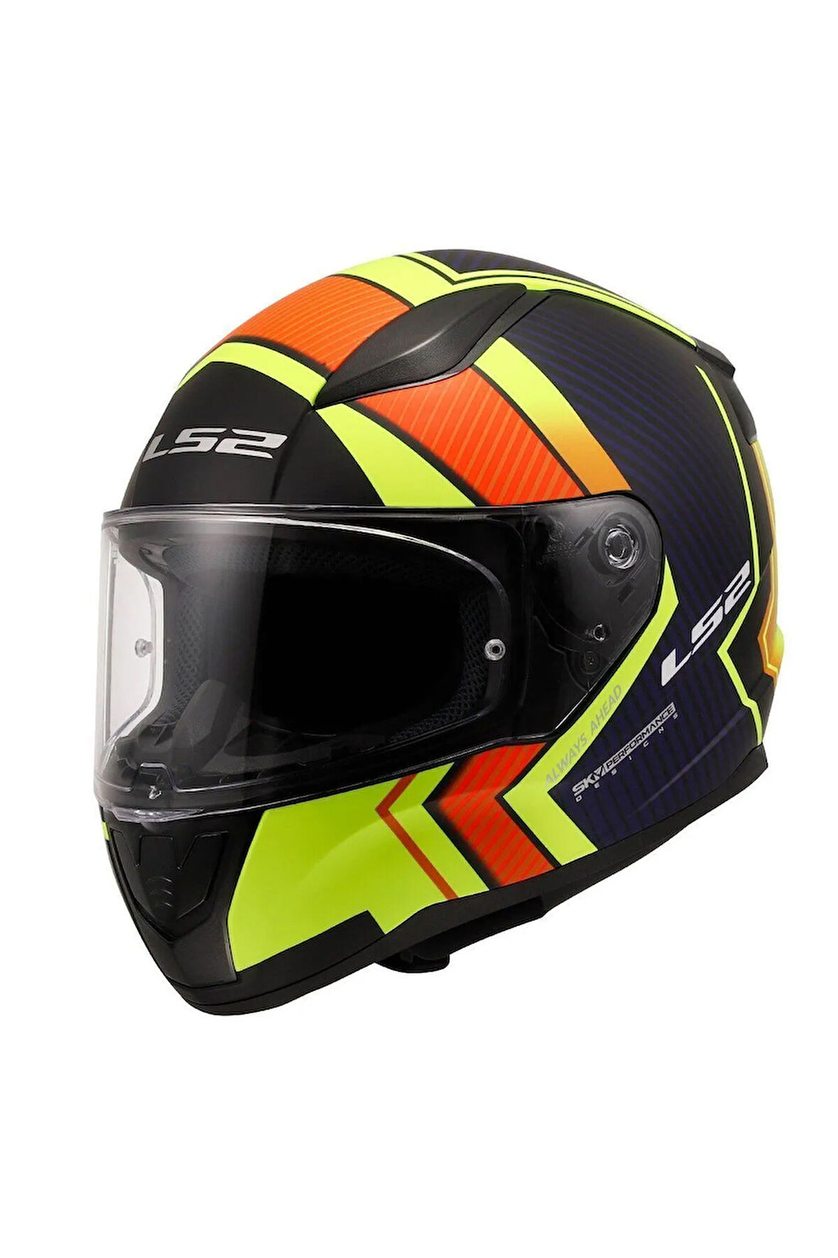 RAPID 2 EXTRA MAT NEON SARI-NAVY MAVİ KAPALI KASK-BEDEN - XL