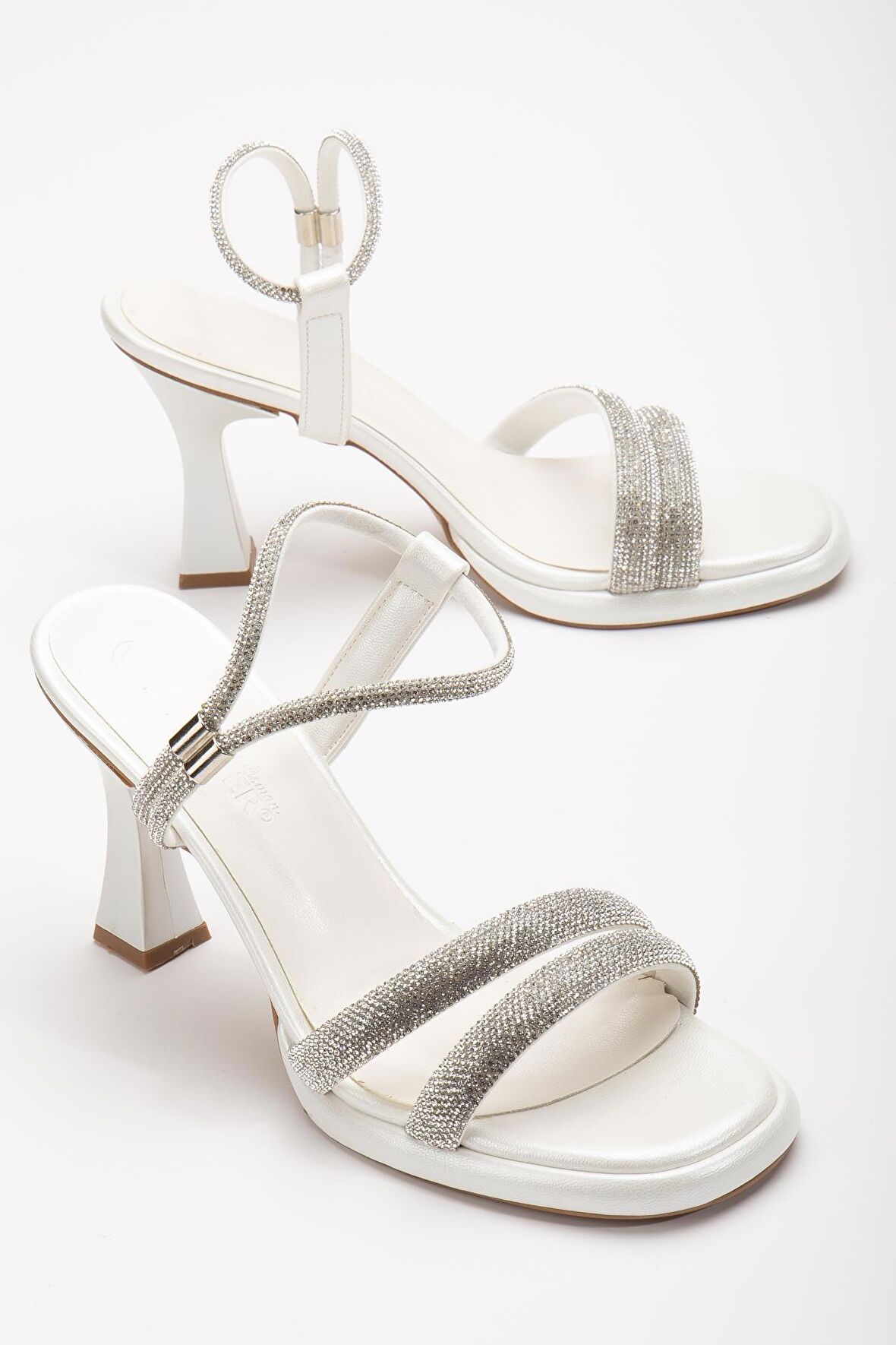 Kalın Sıra Taşlı Sultan Sedef Kadın Abiye Ayakkabı