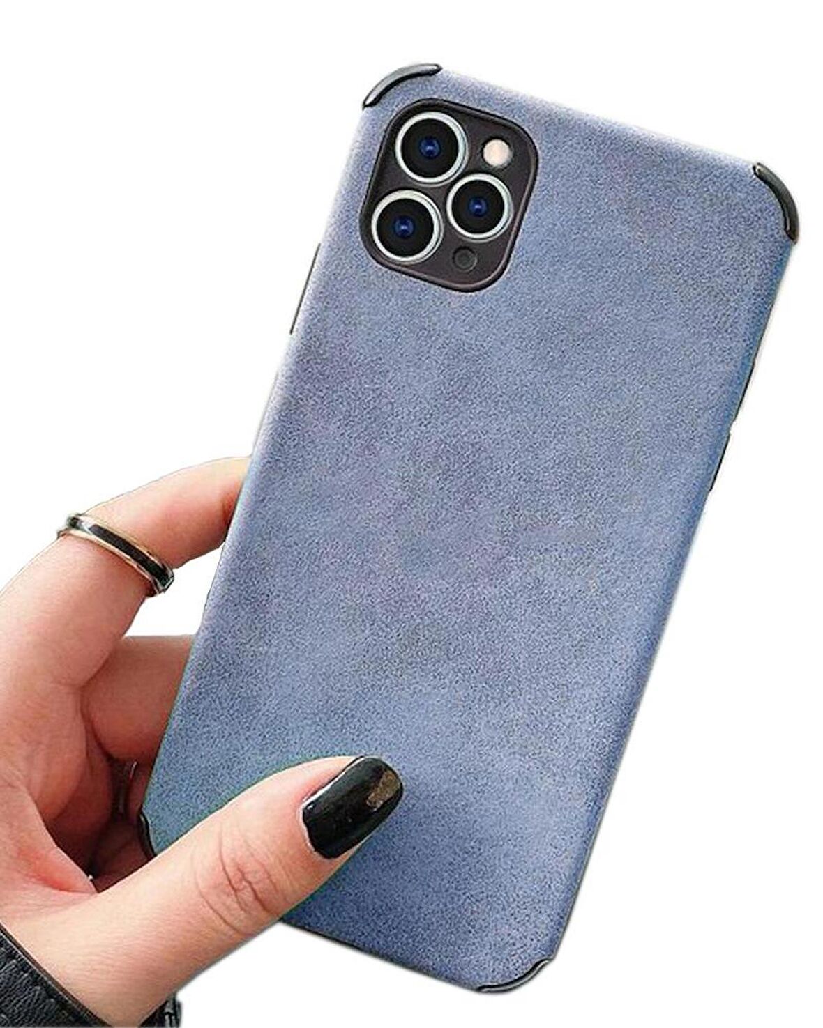  iPhone 11 Pro Max Köşe Korumalı Antik Deri Telefon Kılıfı