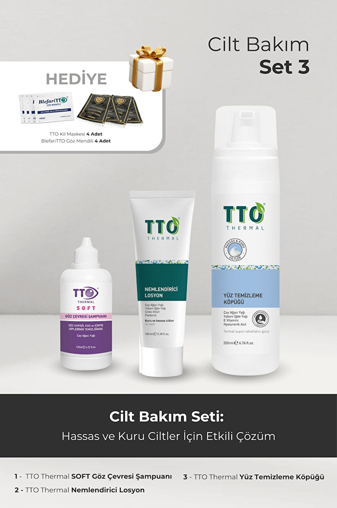 TTO Cilt Bakım Seti - 3 