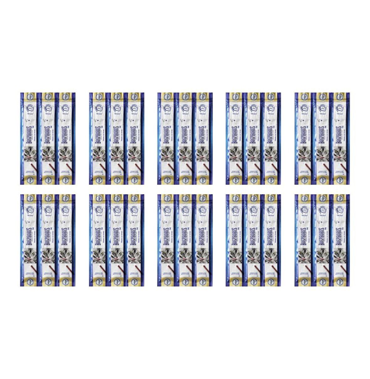 Bosphorus Premium Ciğer - Tavuklu Çubuk Yetişkin Kedi Ödülü 3x5 g 10'lu 