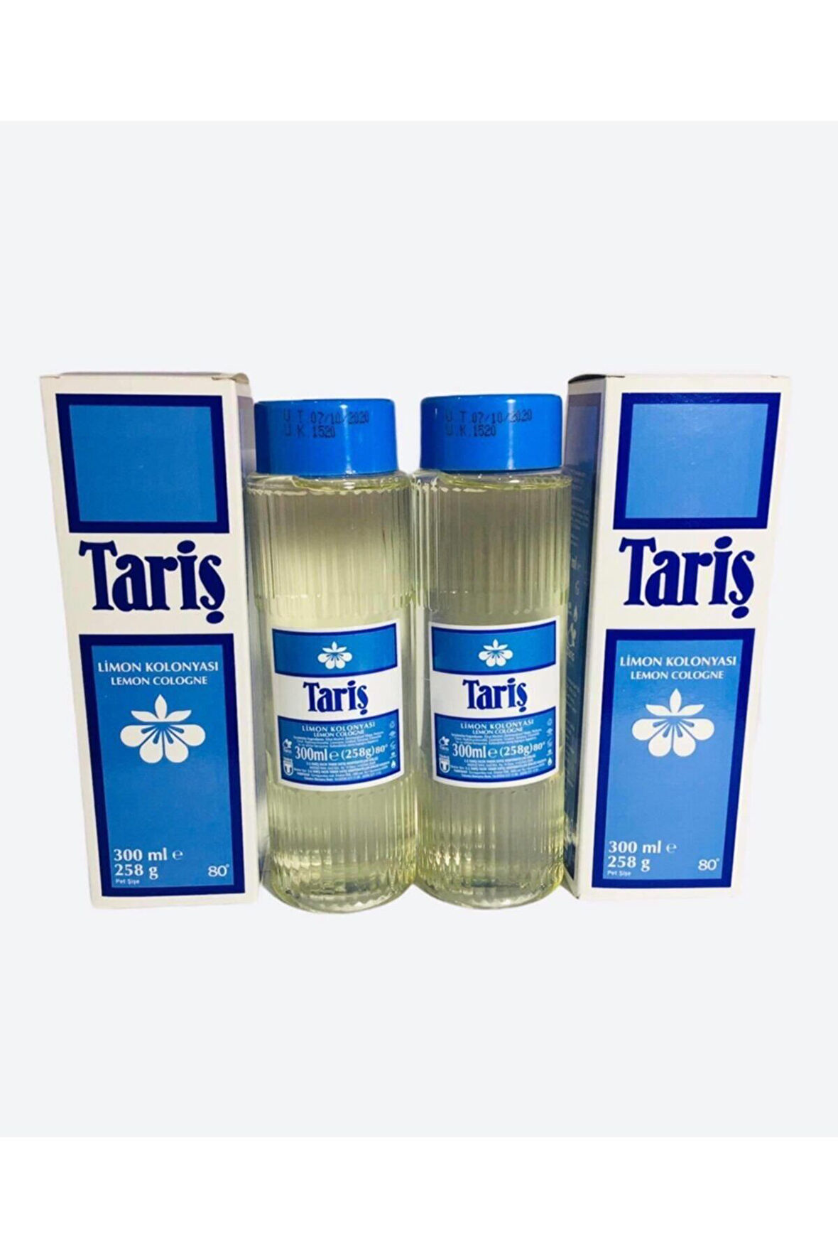 Tariş Limon Kolonyası 80 Derece 300cc Pet Şişe - 2'li Set