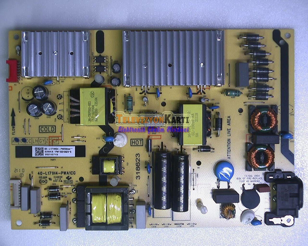 40-L171H4-PWA1CG,08-L171WD4-PW200AA,TCL 50C725,Power board