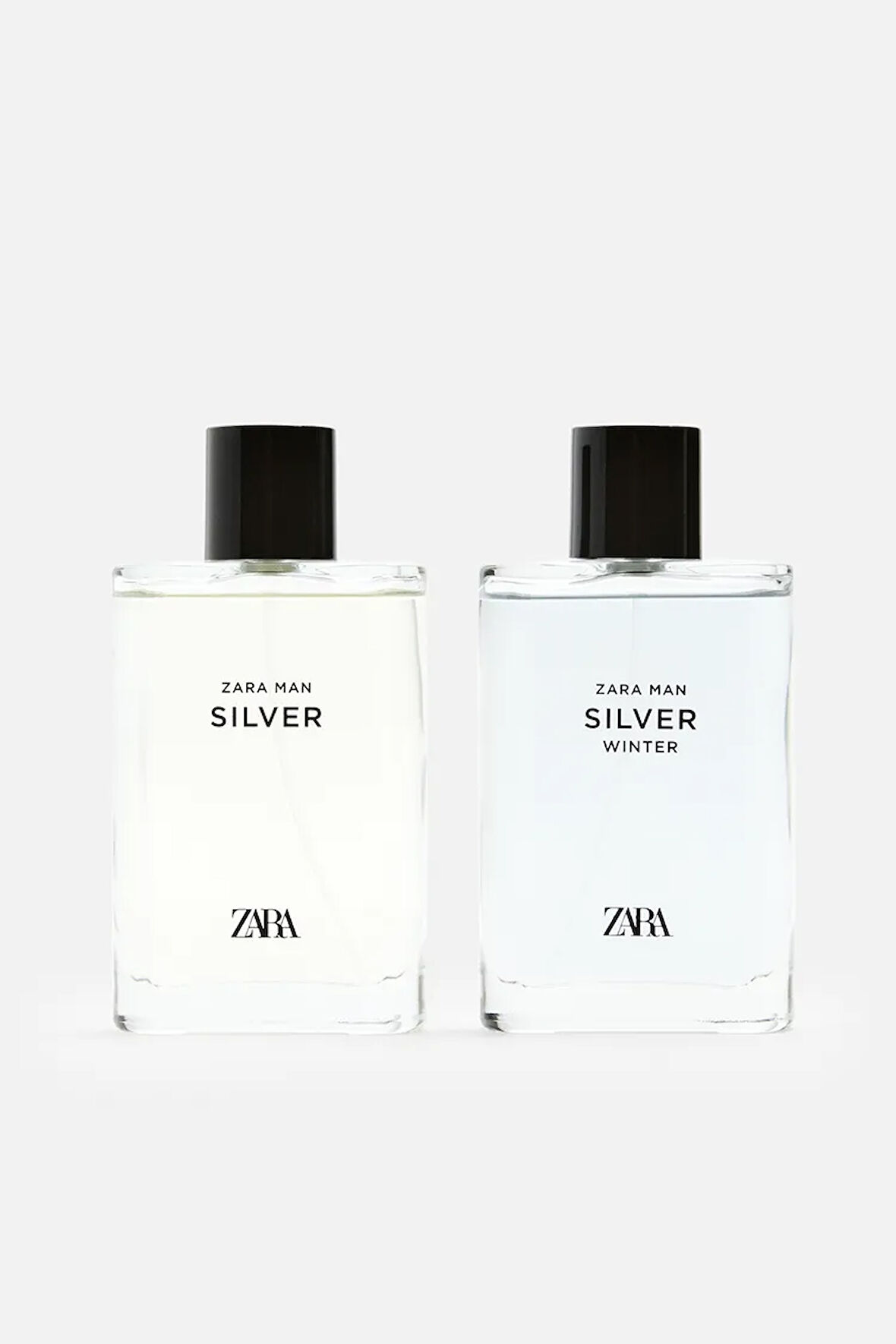 ZARA MAN SILVER EDT + ZARA SILVER WINTER EDT 2 X 90 ML