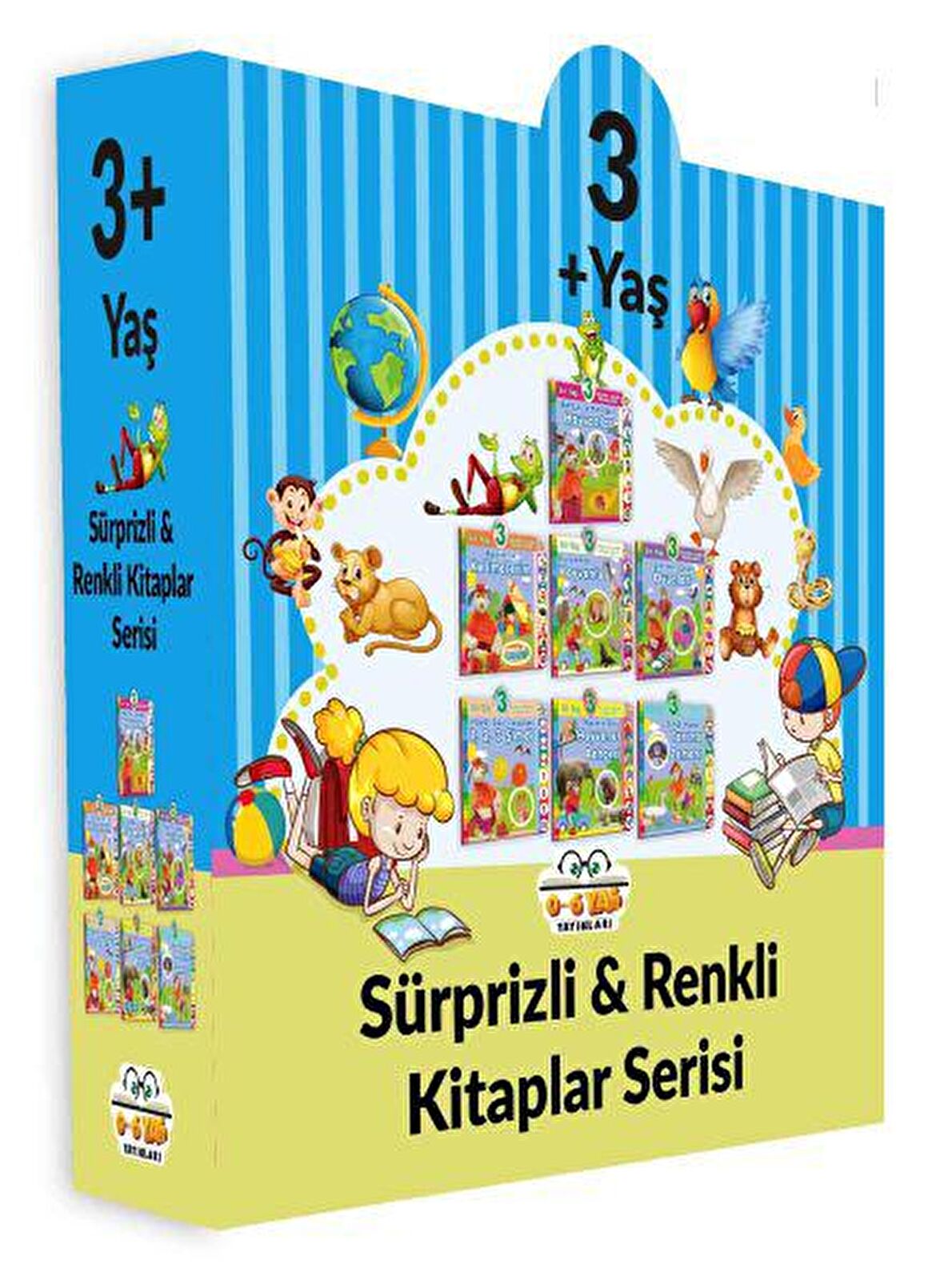 3+ Yaş Sürprizli ve Renkli Kitaplar Serisi (7 Kitap Set)