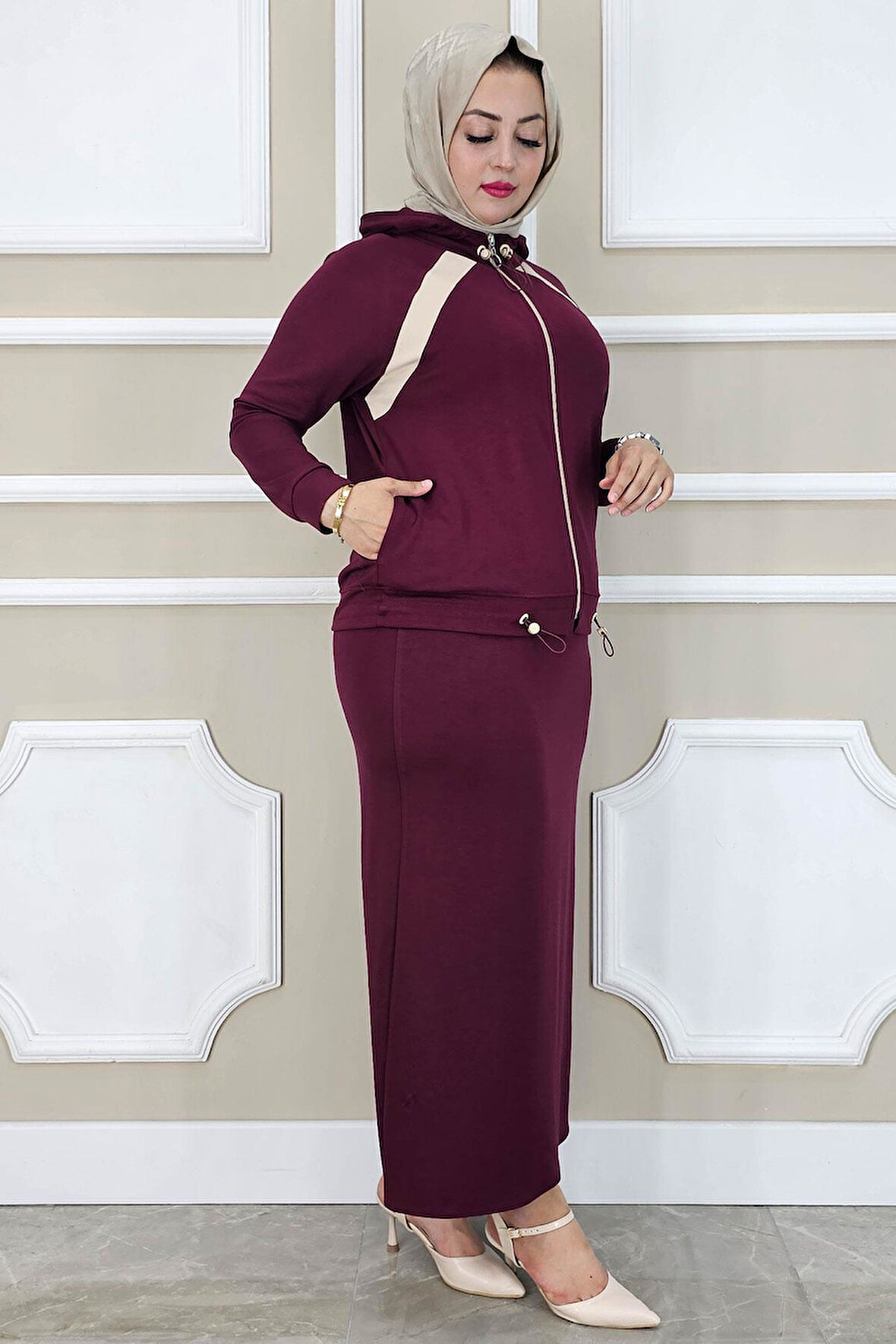 KADIN KOMBİNLİ TESETTÜR TAKIM