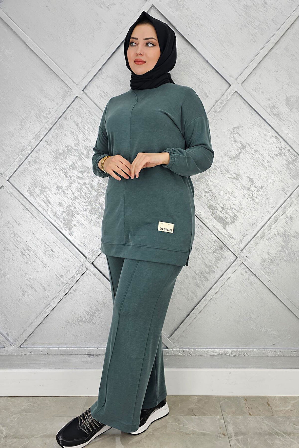 KADIN KOL LASTİKLİ TESETTÜR TAKIM