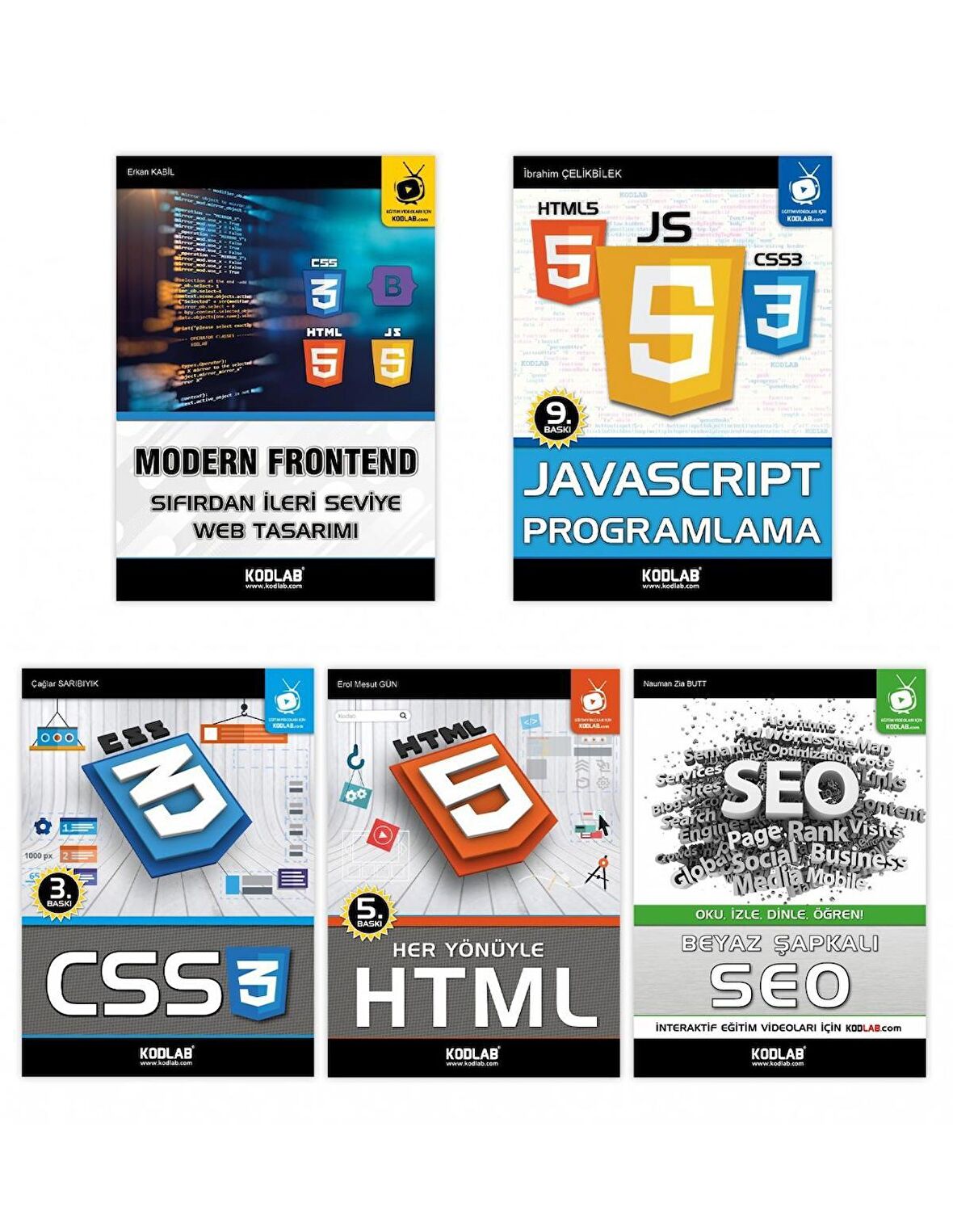 Modern Web Tasarım Seti 2 (5 Kitap Takım)