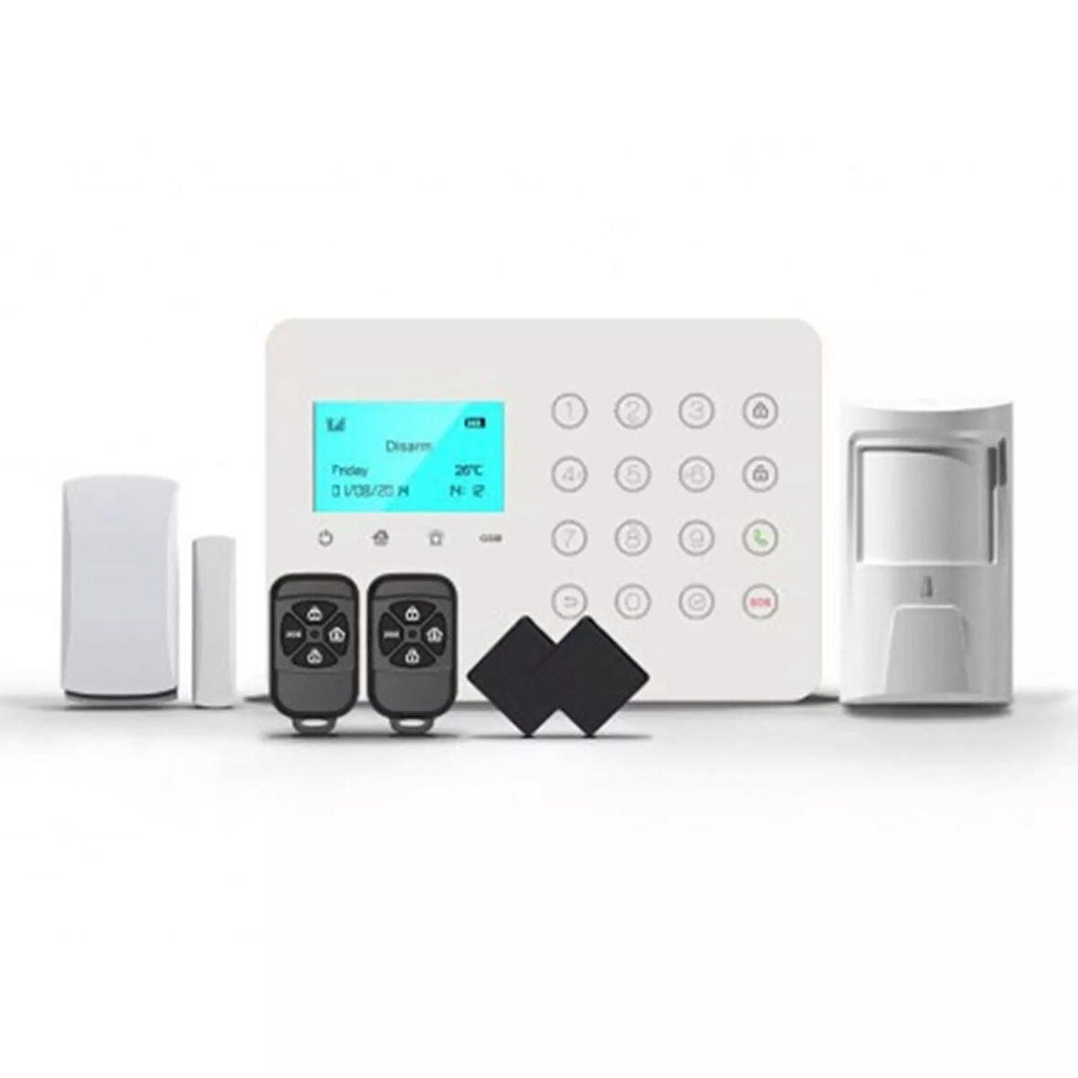 OPAX ARD-575 GPRS GSM WIFI KABLOLU & KABLOSUZ DOKUNMATİK ALARM SİSTEMİ (1 YIL AHM ÜCRETSİZ)