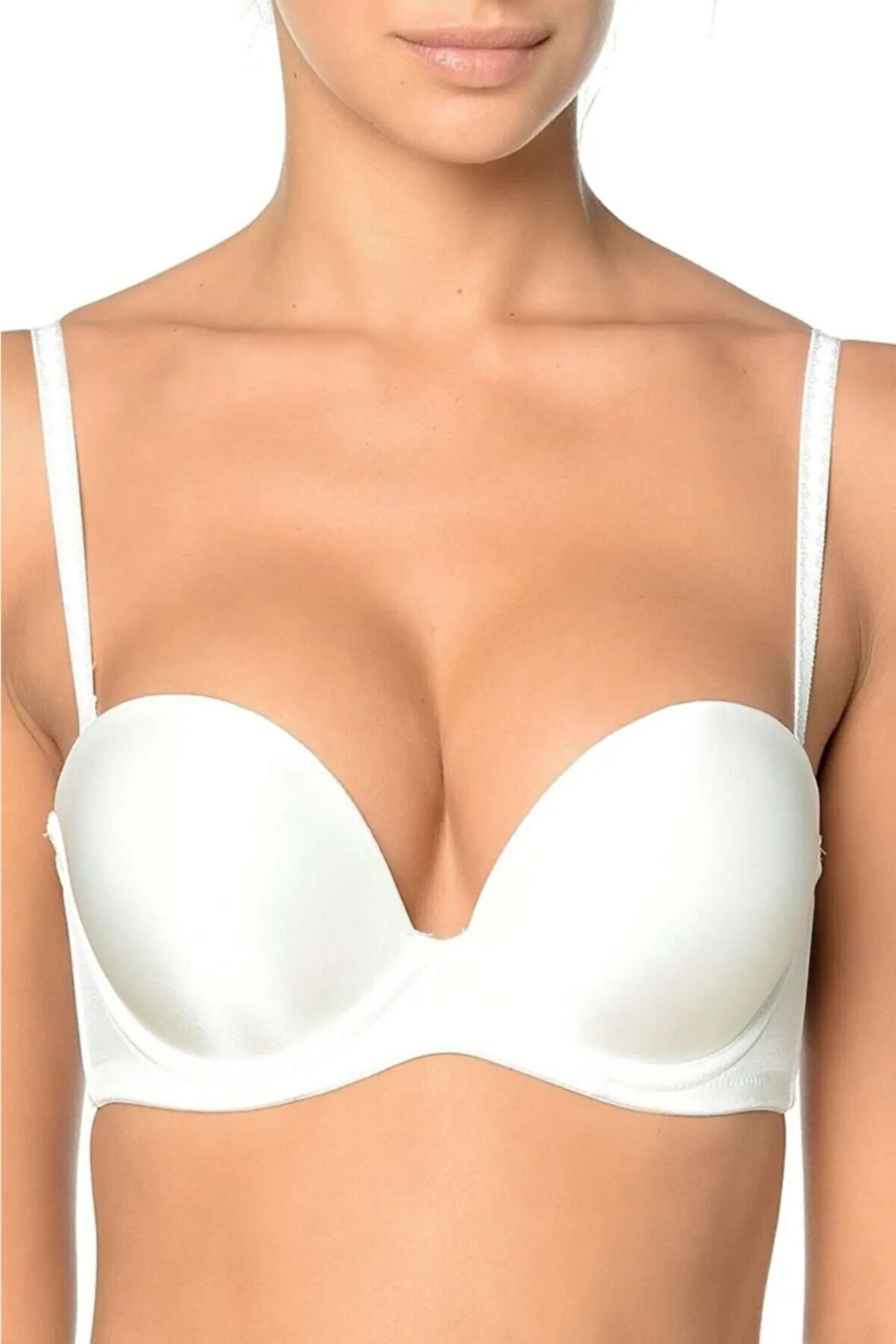 Kadın Ekru Full Push Up 2 Beden Büyüten Sütyen Cindy Yeni Sezon (1 Adet Ekonomik)