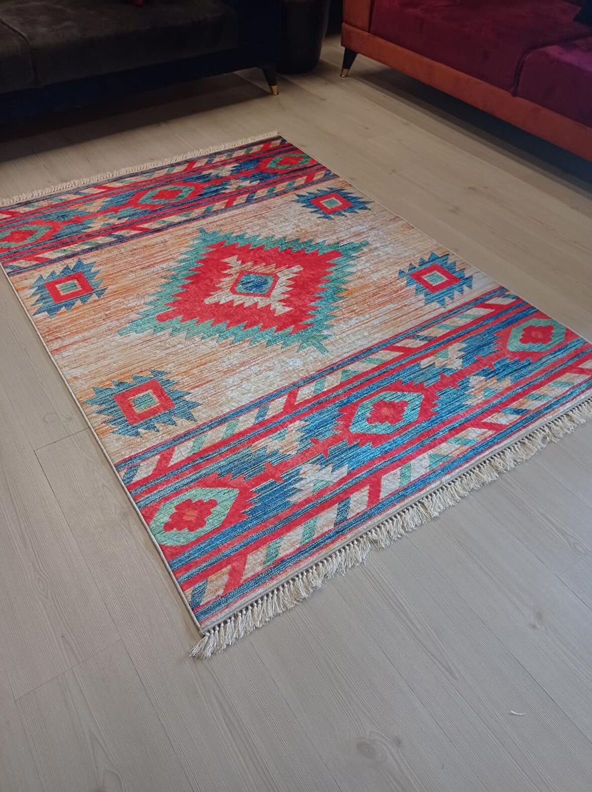 DİJİTAL BASKILI PVC TABAN KAYMAZ HALI