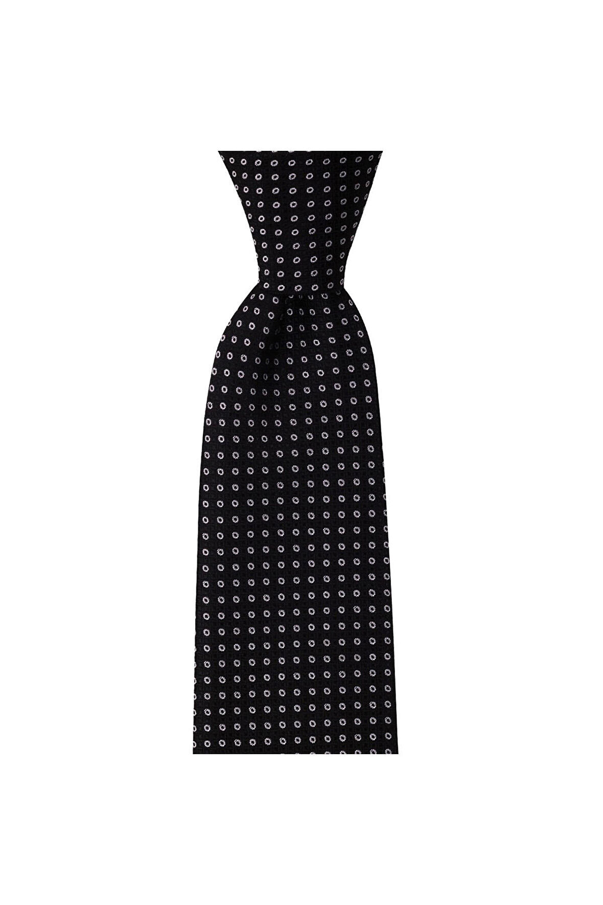 Siyah desenli 8 cm genişliğinde kravat