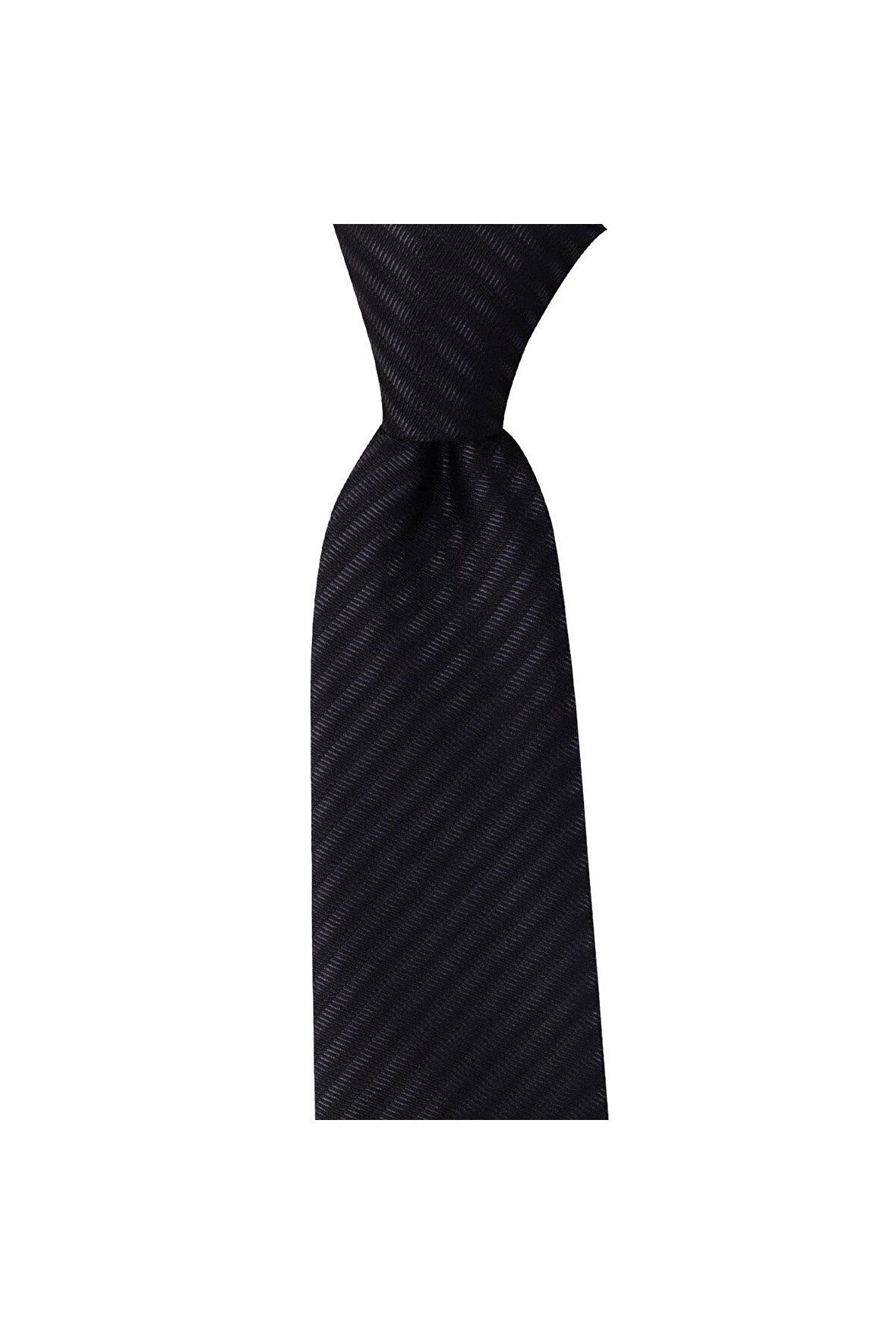 Koyu gri renkli 7 cm genişliğinde kravat