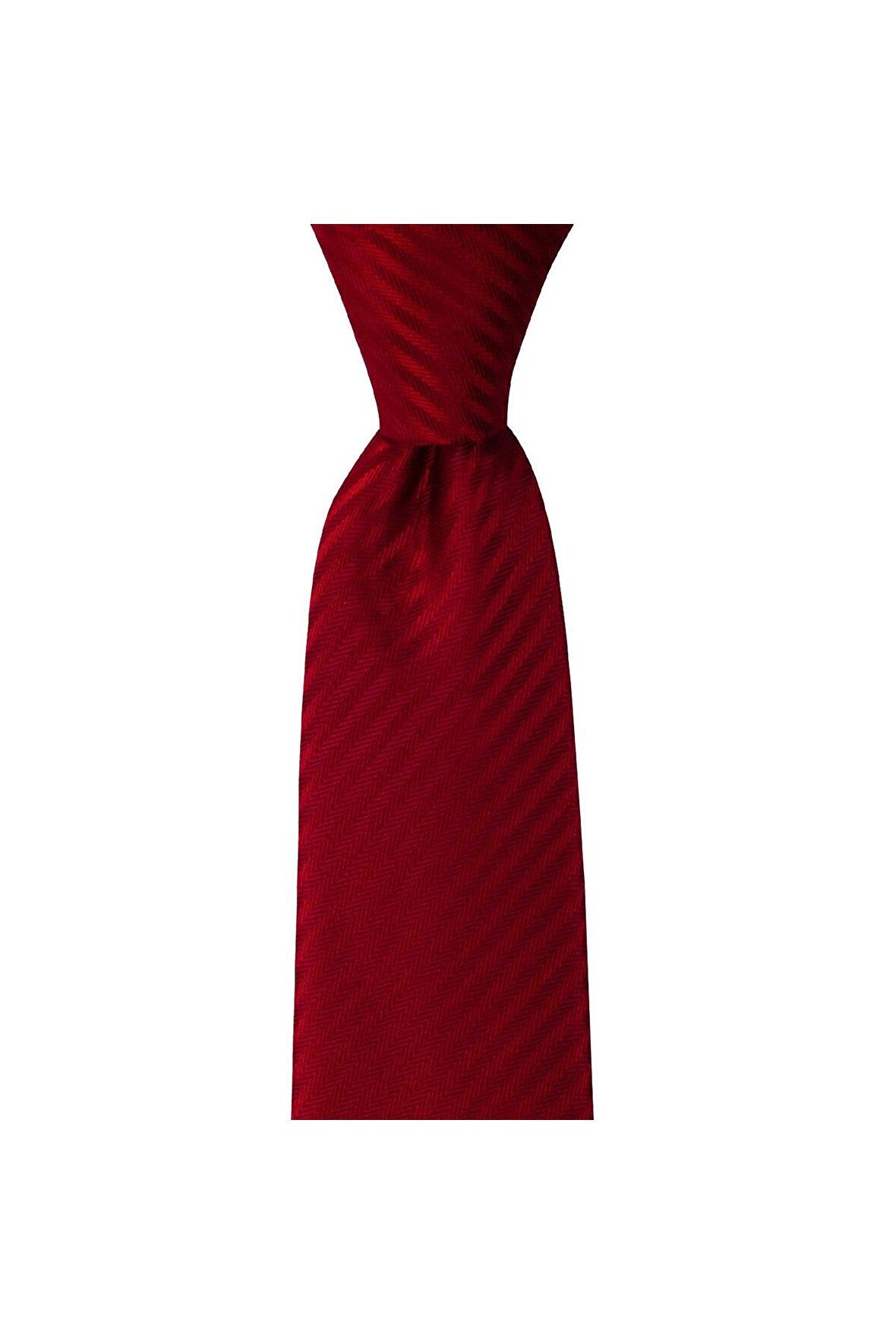 Kırmızı çizgili 8 cm genişliğinde kravat