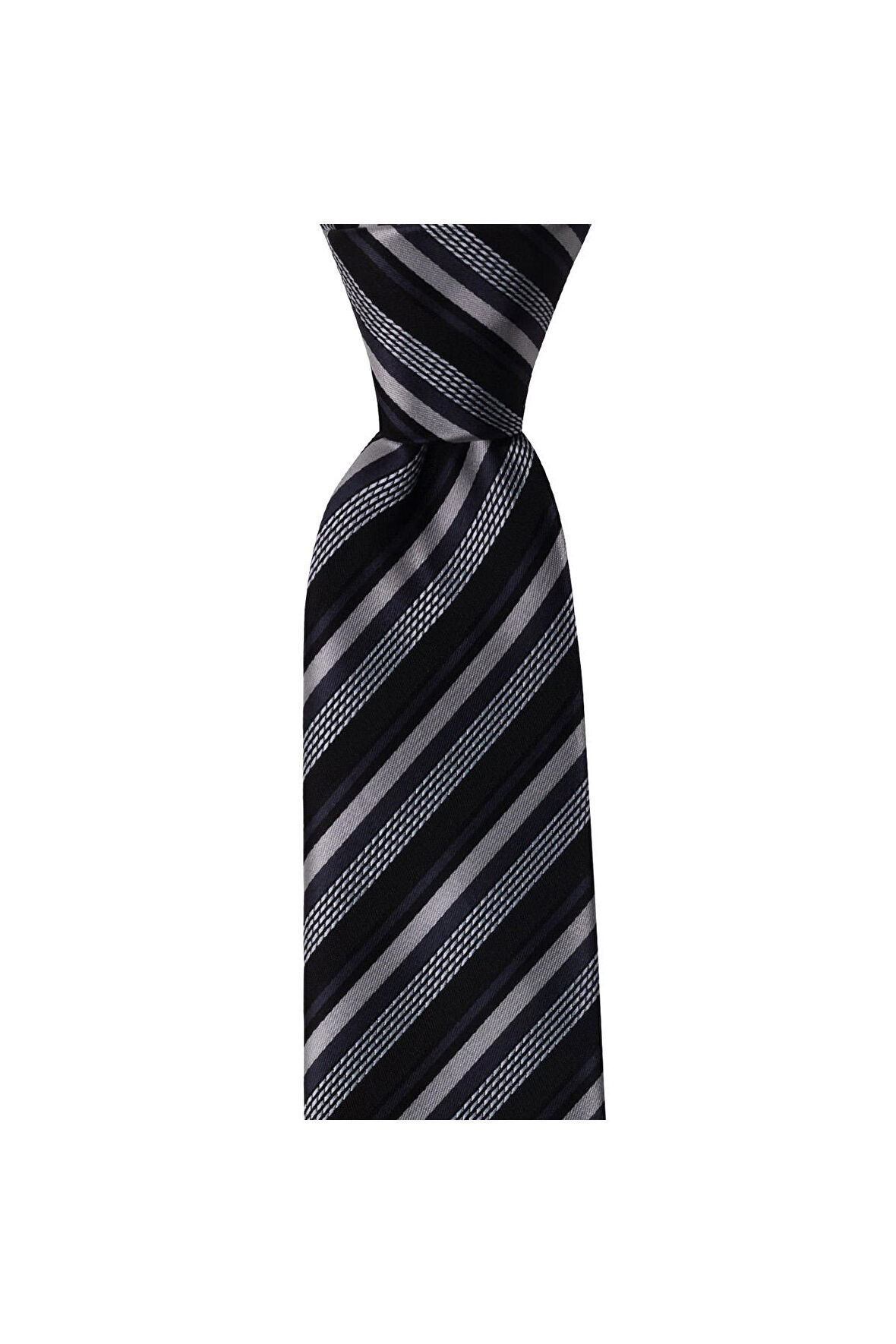 Siyah çizgili 8 cm genişliğinde kravat