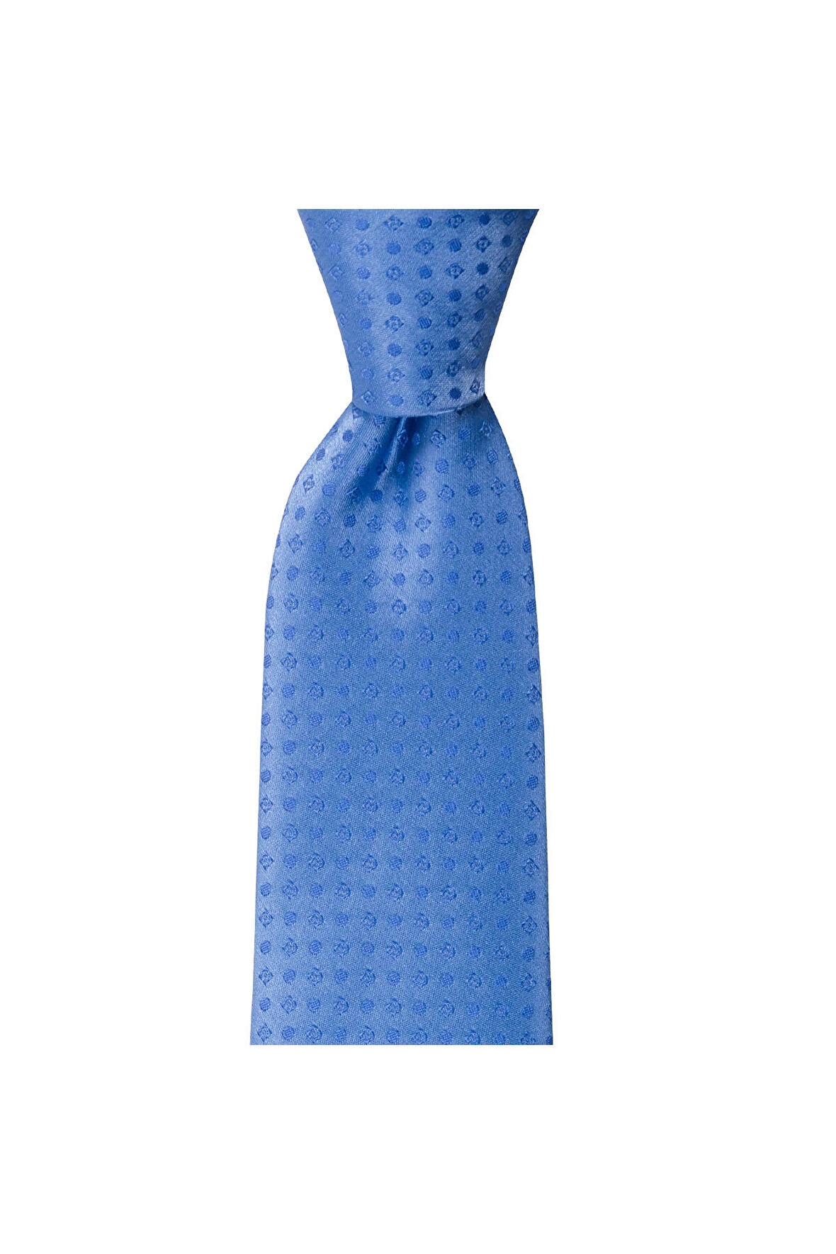 Mavi desenli 8 cm genişliğinde kravat