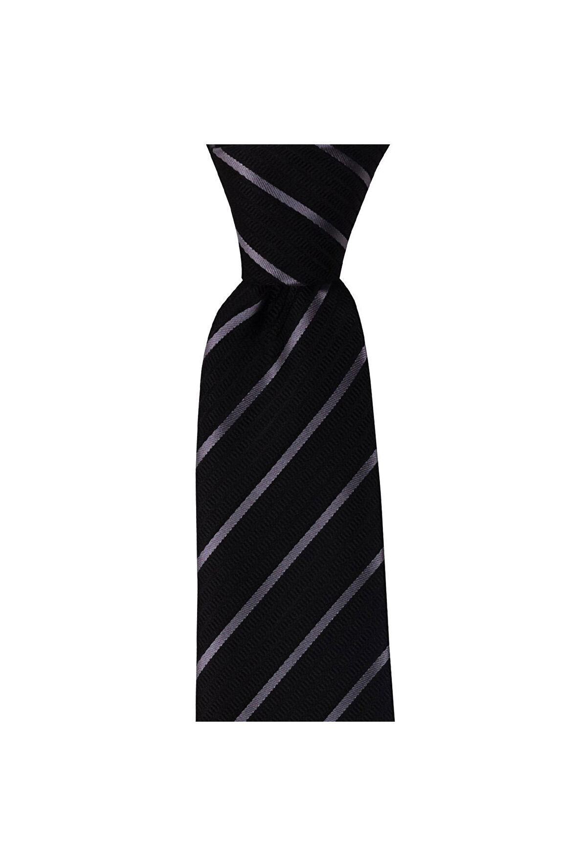 Siyah çizgili 8 cm genişliğinde kravat