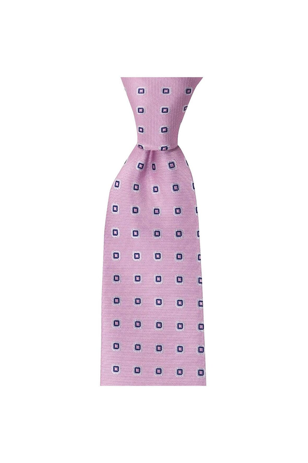Pembe desenli 8 cm genişliğinde kravat