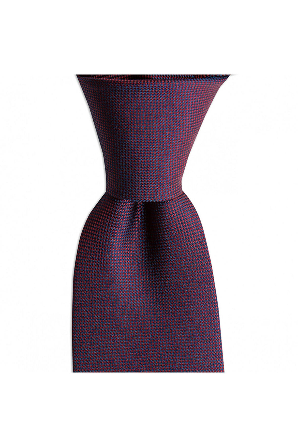 Bordo renkli 7 cm genişliğinde ipek kravat