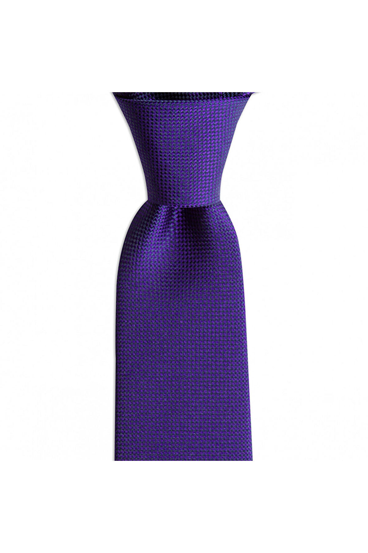Mor renkli 7 cm genişliğinde ipek kravat