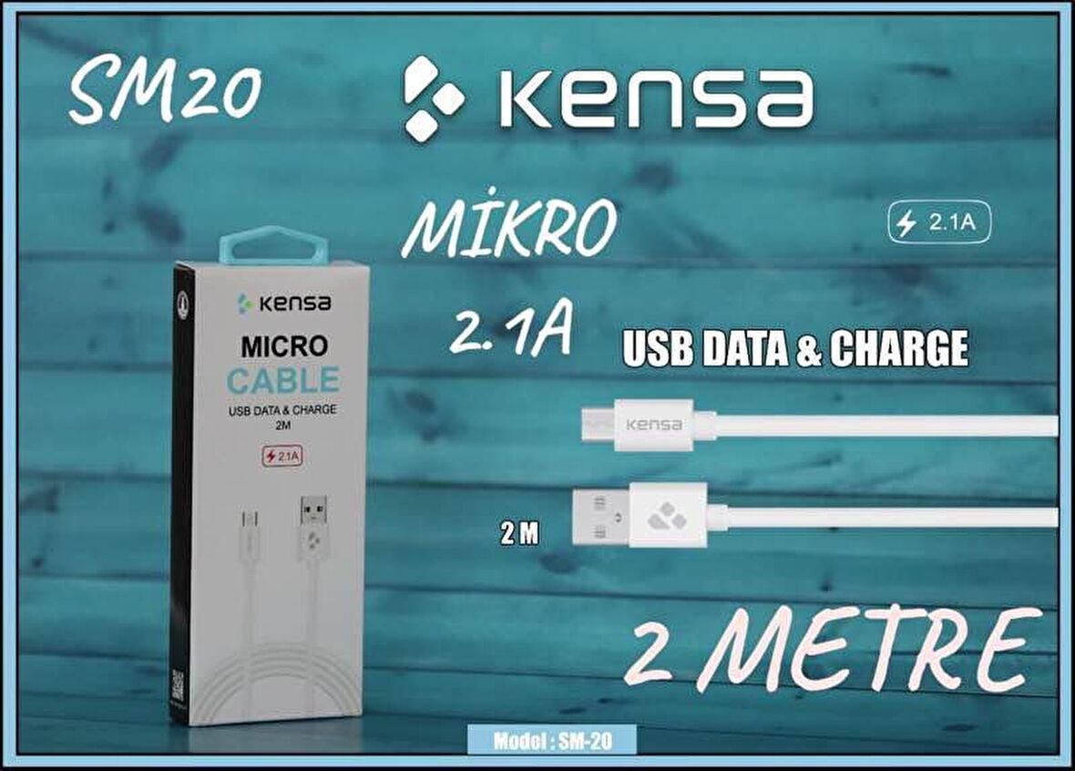 KENSA 2 METRE SM20 MİKRO 2.1A