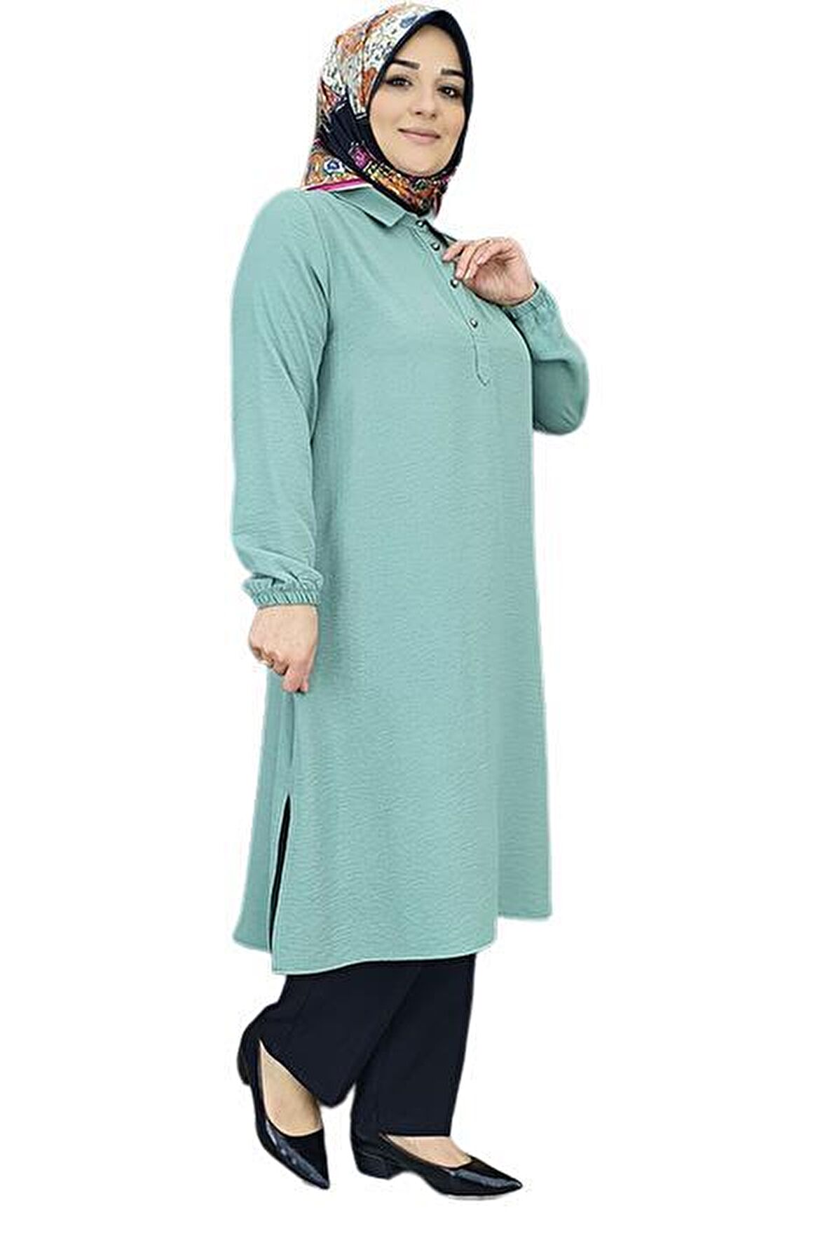 ME KADIN YARIM PATLI GÖMLEK