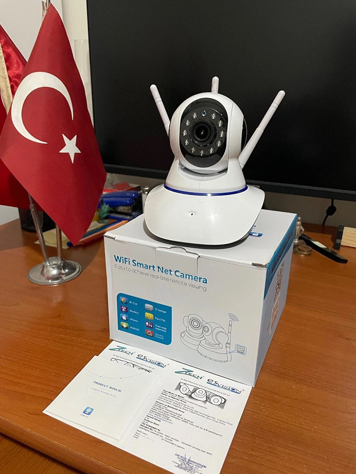 ZTECH ZR-2029 3MP Wifi Smart Kablosuz Bebek Bakıcı Evcil Hayvan İzleme Kamerası