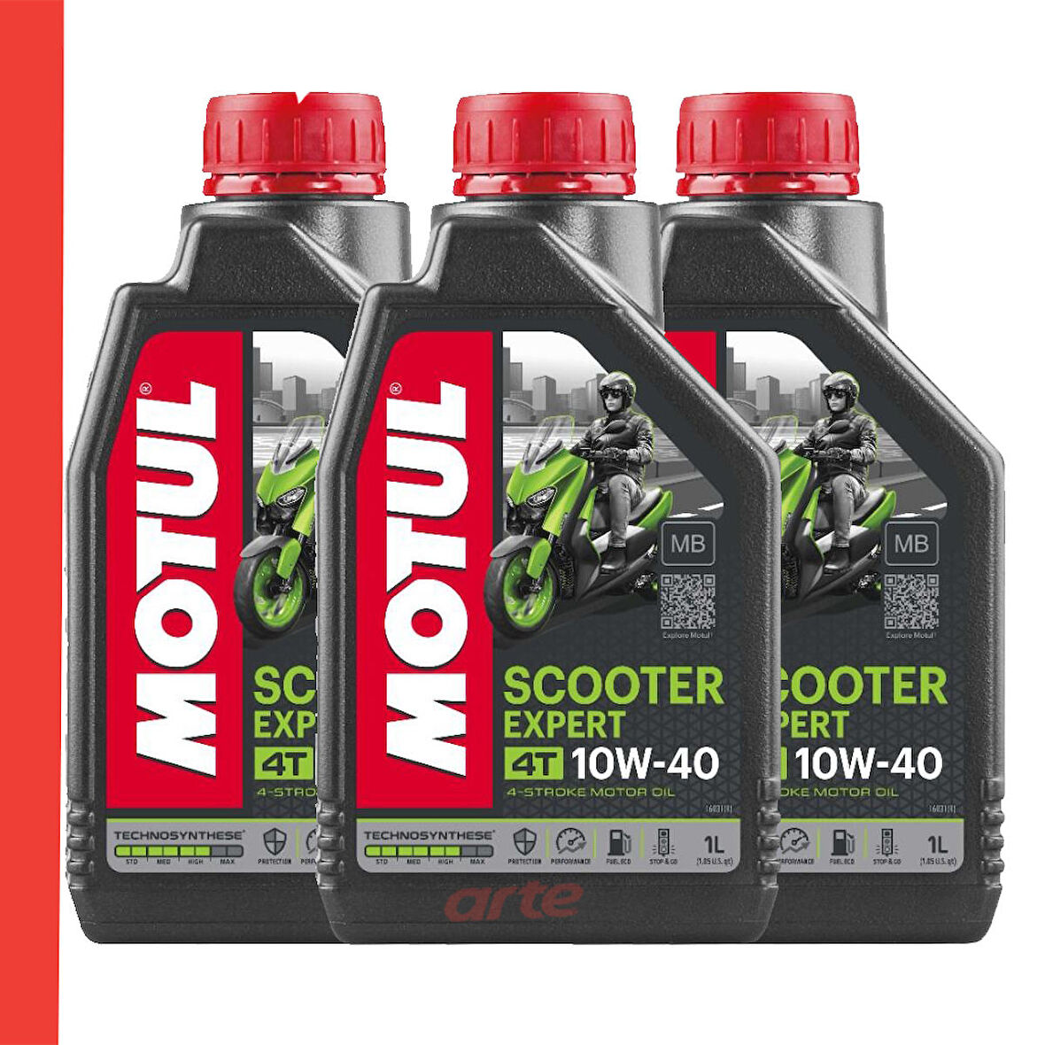 Motul Scooter Expert 10W-40 4 T MB Motosiklet Motor Yağı Güncel Ürün 3 Adet