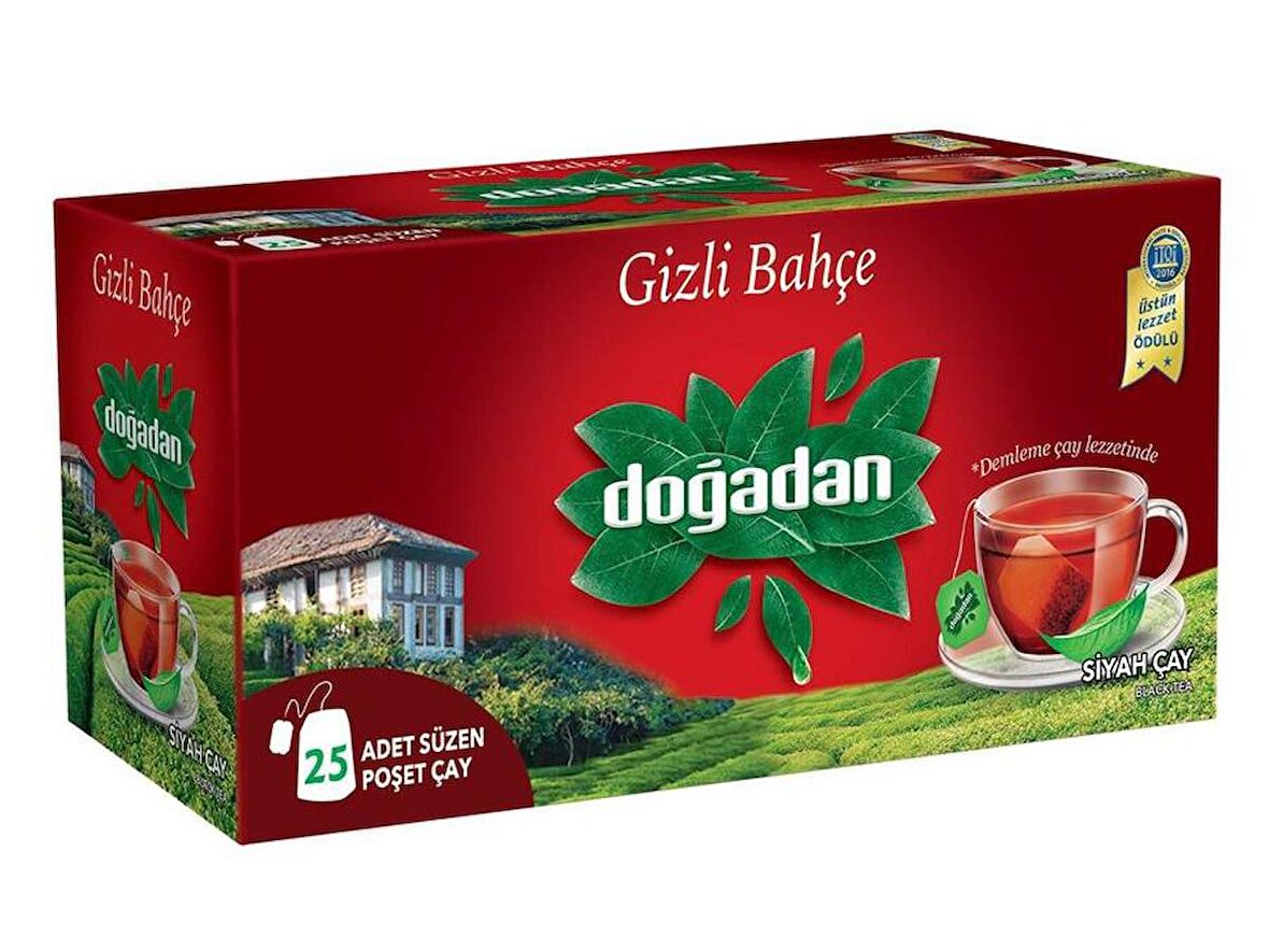 Doğadan Gizli Bahçe Bardak Poşet 25 li