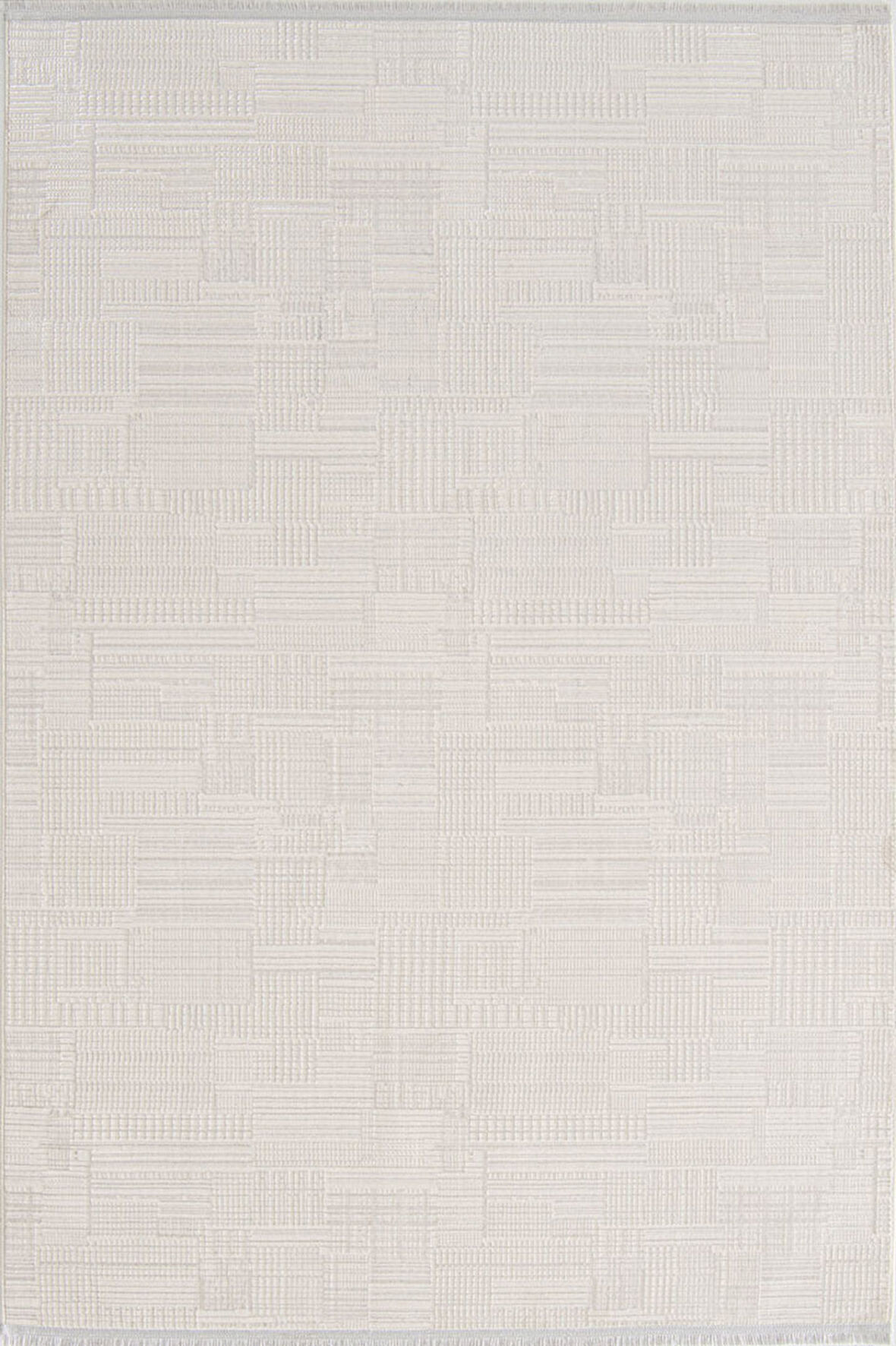 Enti Halı Lune Koleksiyonu Saçaklı Halı 8705 Beyaz