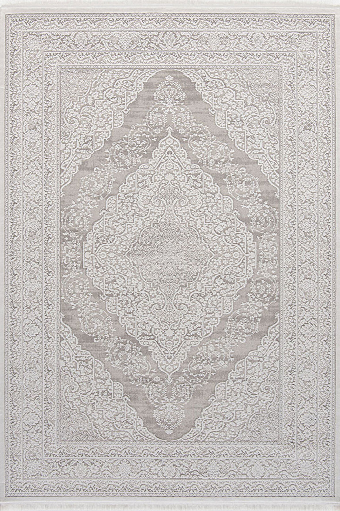 Enti Halı Miras Koleksiyonu Akrilik Saçaklı Halı 6807 Beyaz