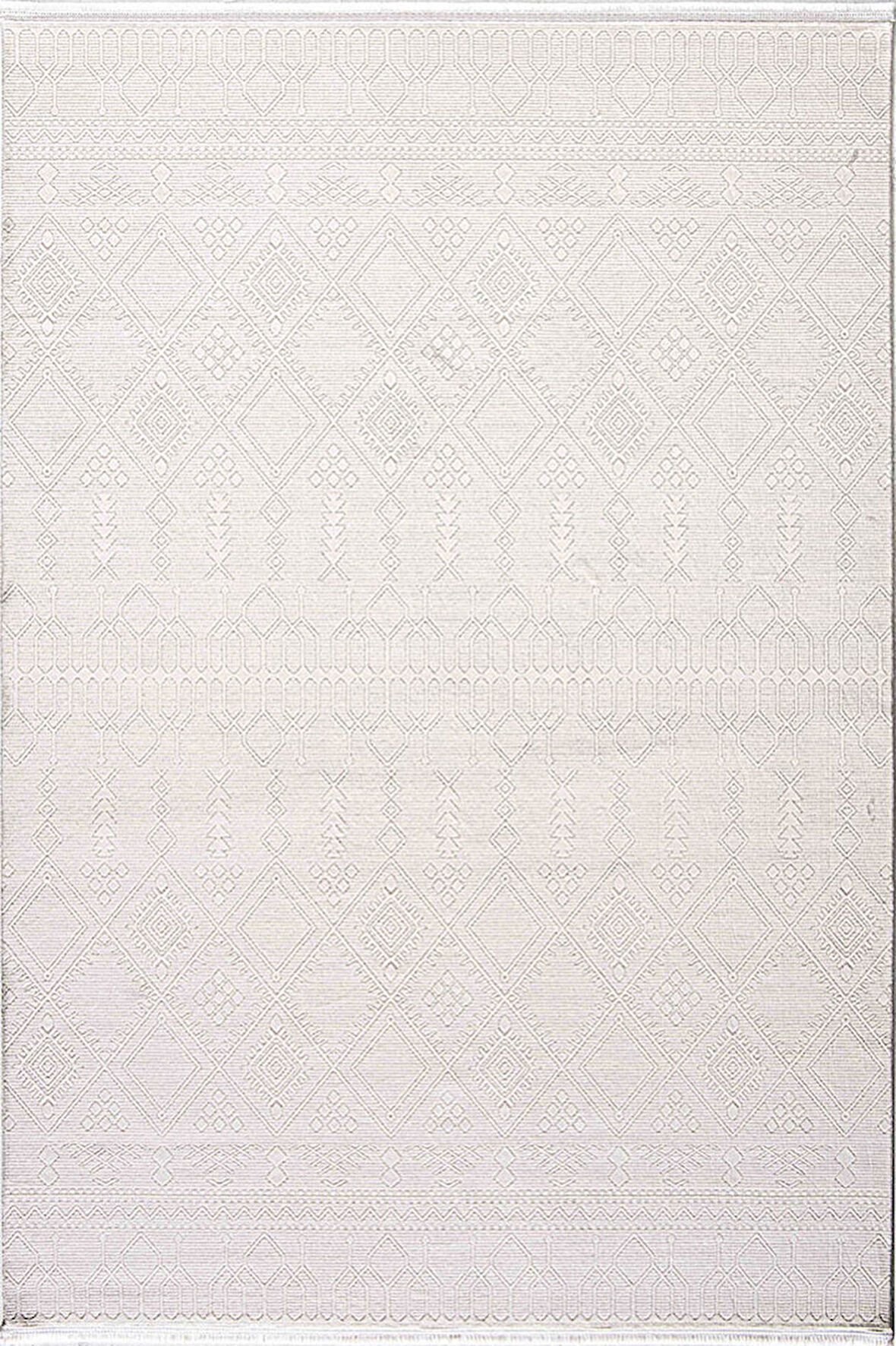 Enti Halı Lavin Koleksiyonu Akrilik Saçaklı Halı 4810 Krem