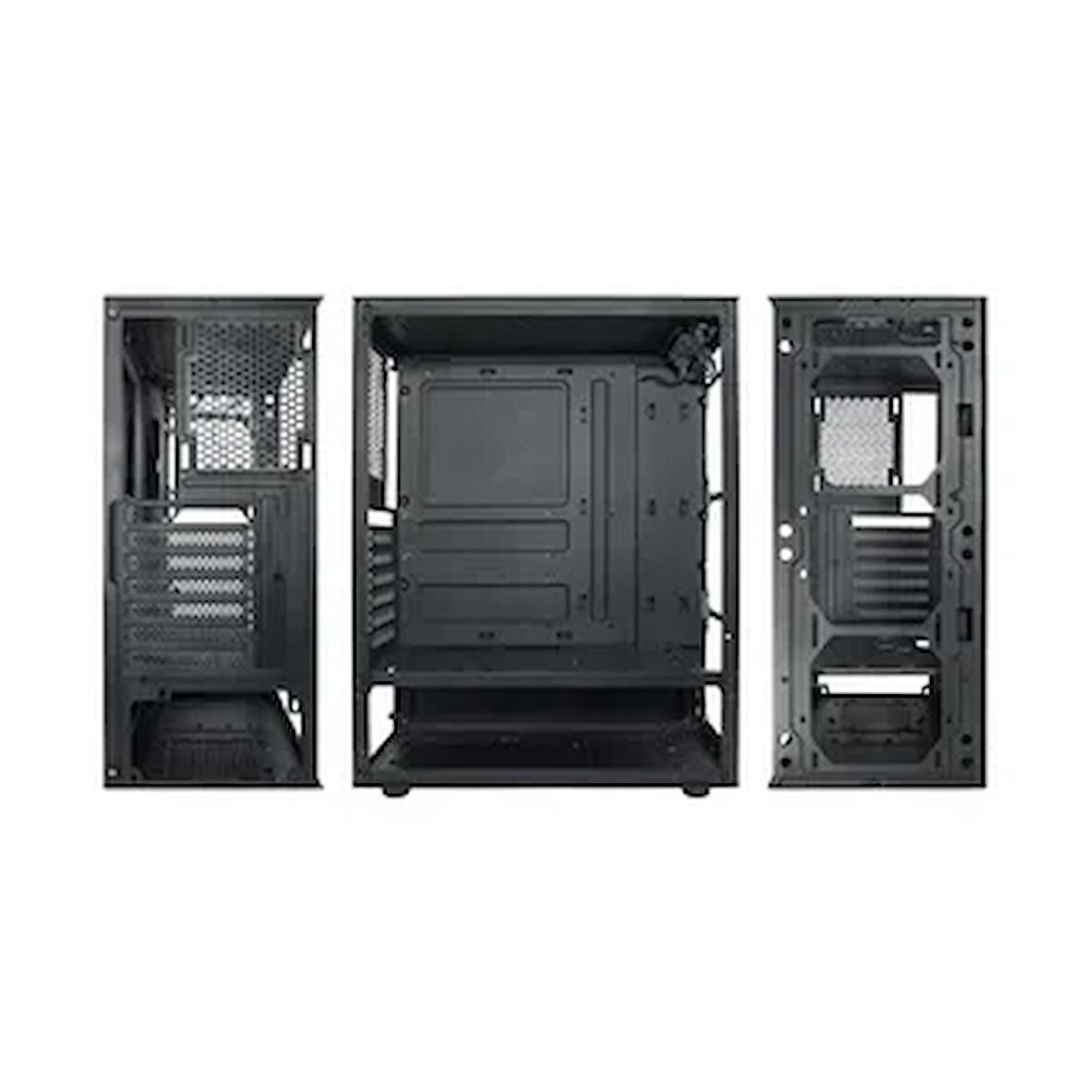 Asus Vento Vg10F 550W 80+ Rgb 4X Fan Siyah Temperli Cam Mid Tower Atx Gaming Kasa