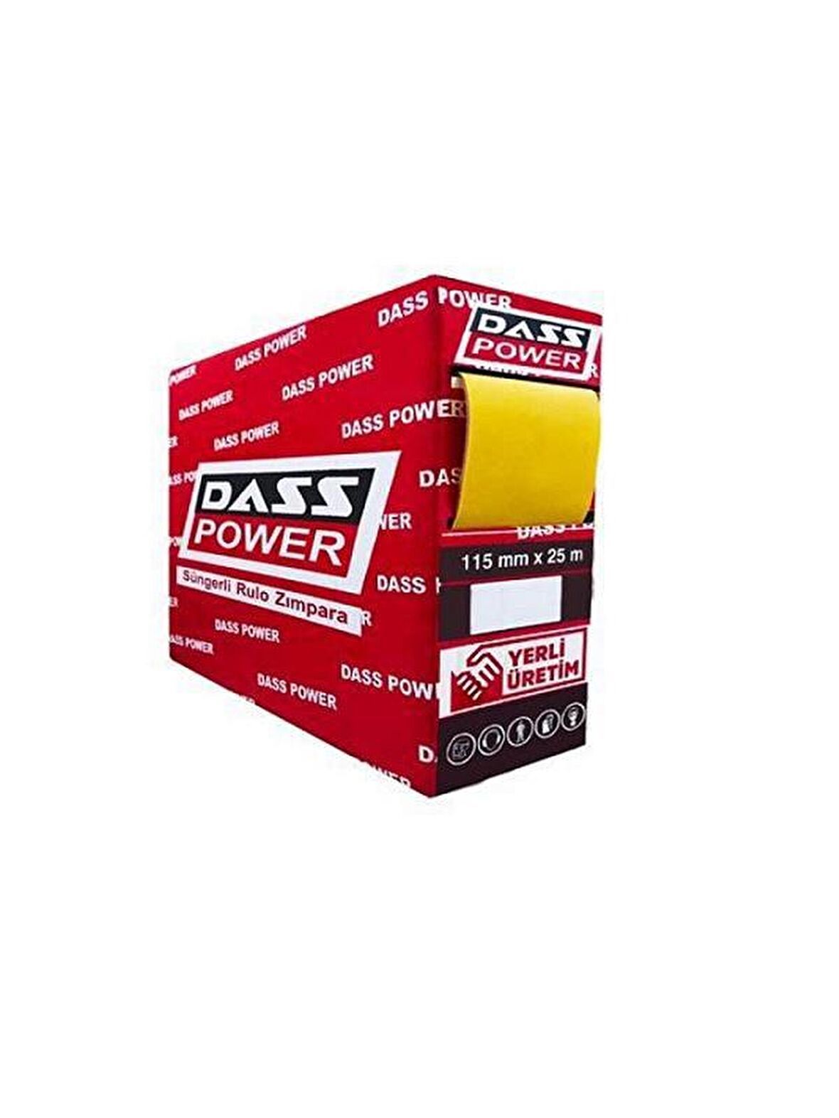 Dass Power Sünger Rulo Zımpara 115 mm 180 Kum