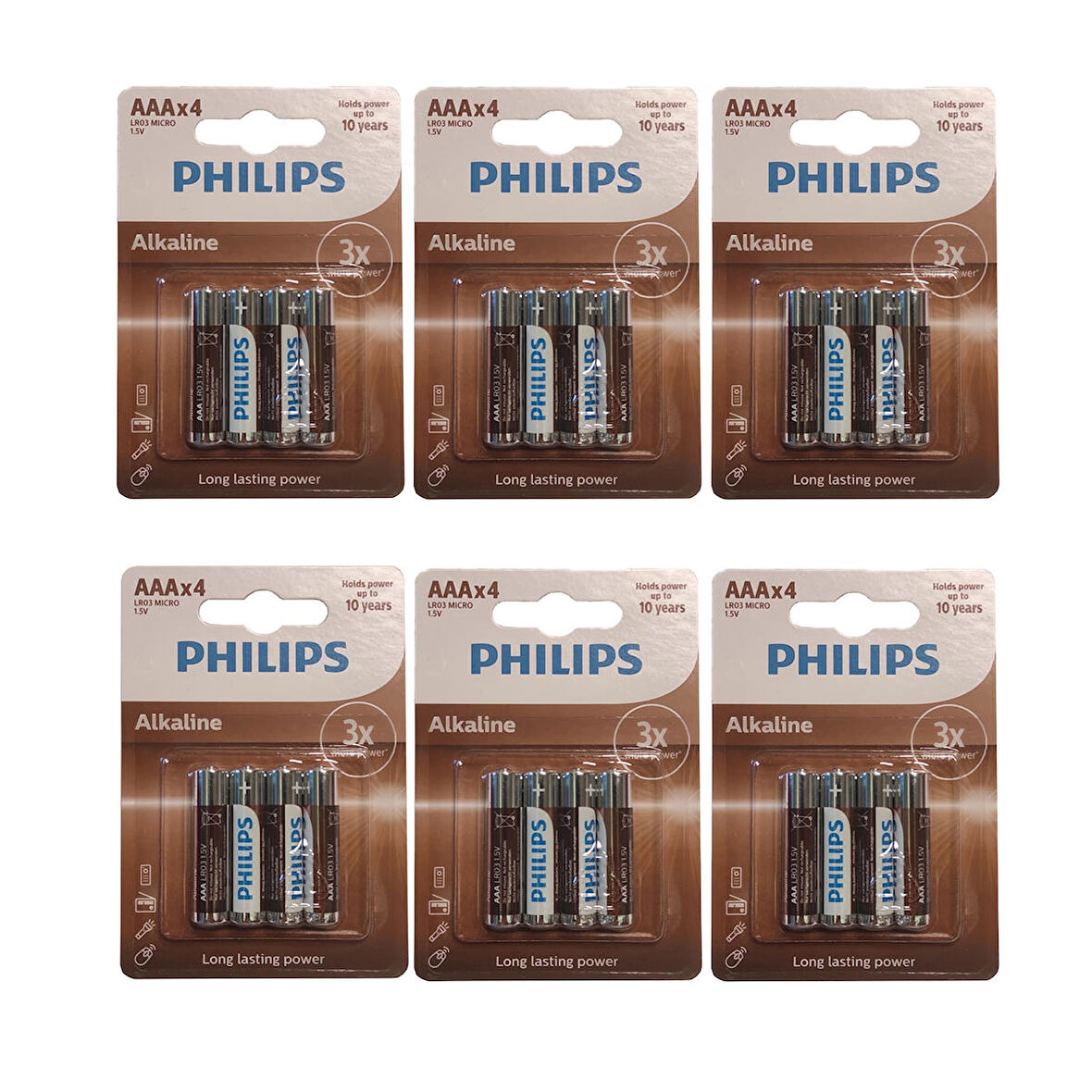 PHİLİPS ALKALİNE AAA PİL 6 PAKET 24 ADET